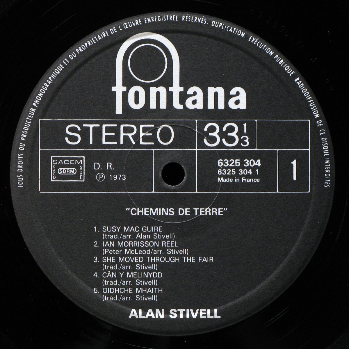 LP Alan Stivell — Chemins De Terre фото 2