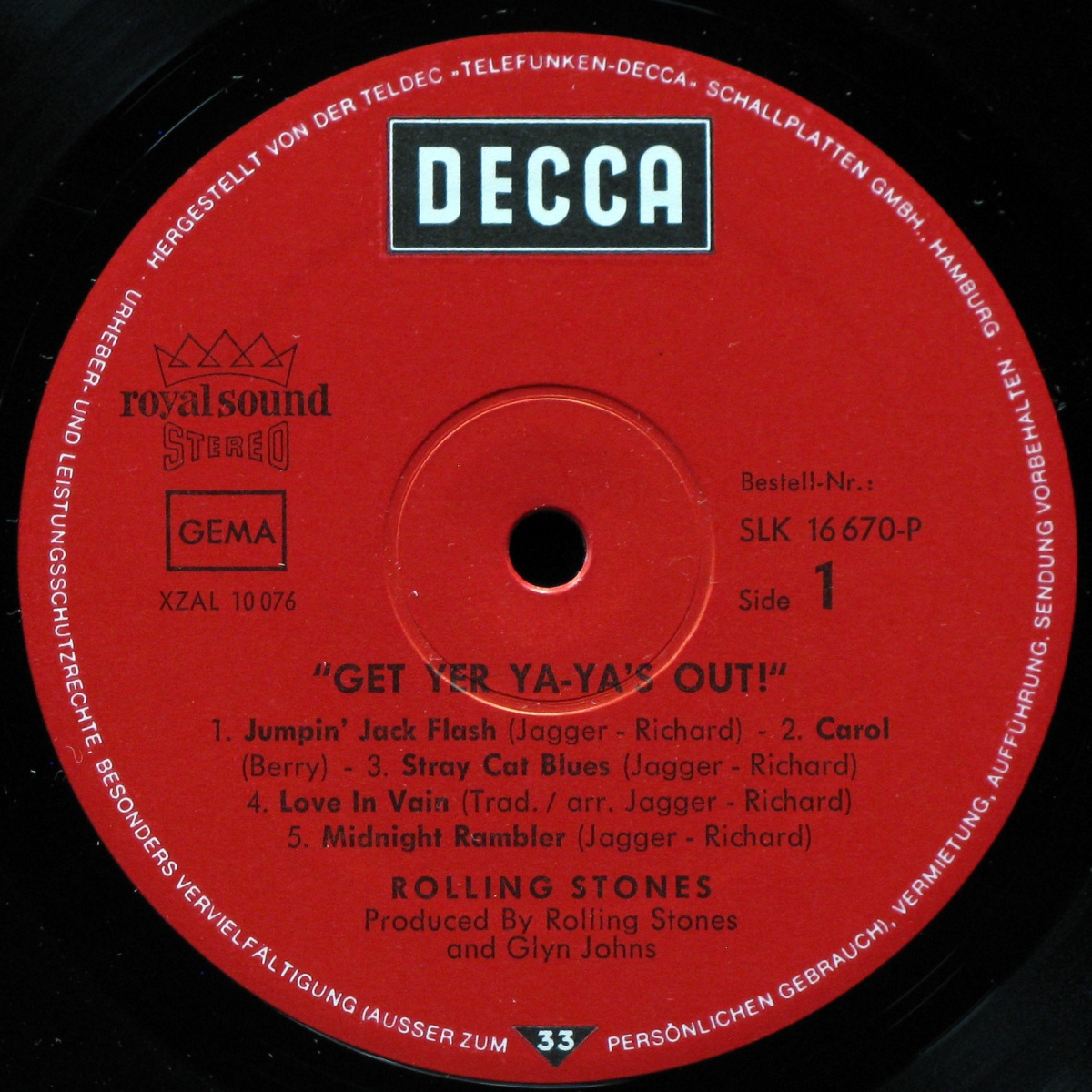 LP Rolling Stones — Get Yer Ya-Ya's Out! фото 2