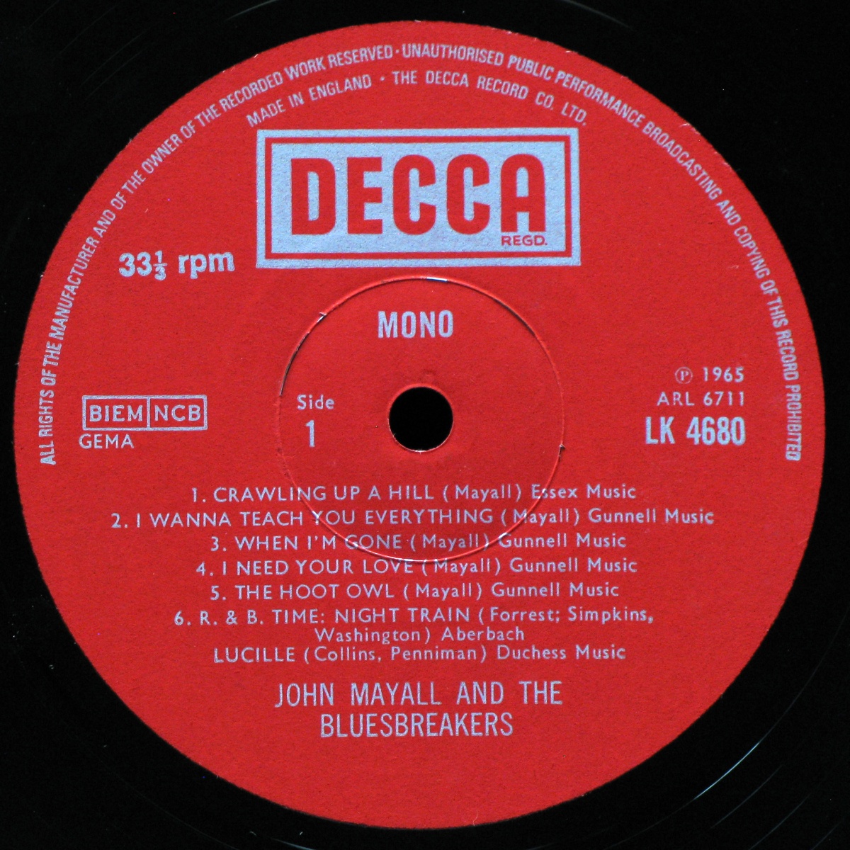 LP John Mayall — John Mayall Plays John Mayall (mono) фото 3