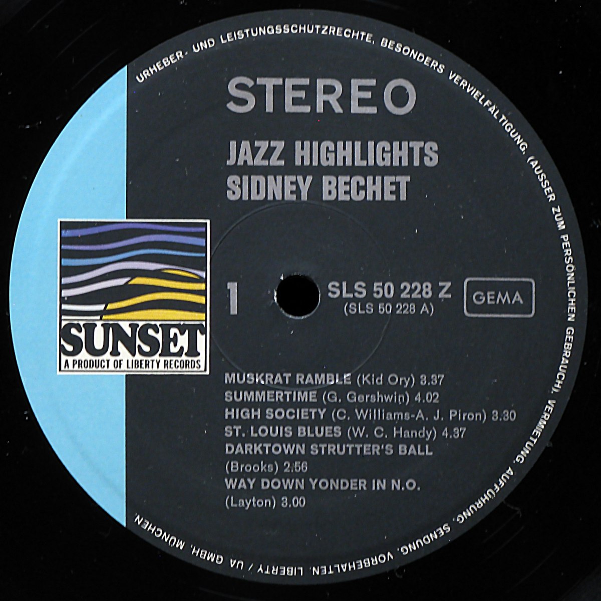 LP Sidney Bechet — Jazz Highlights Vol.5 фото 2