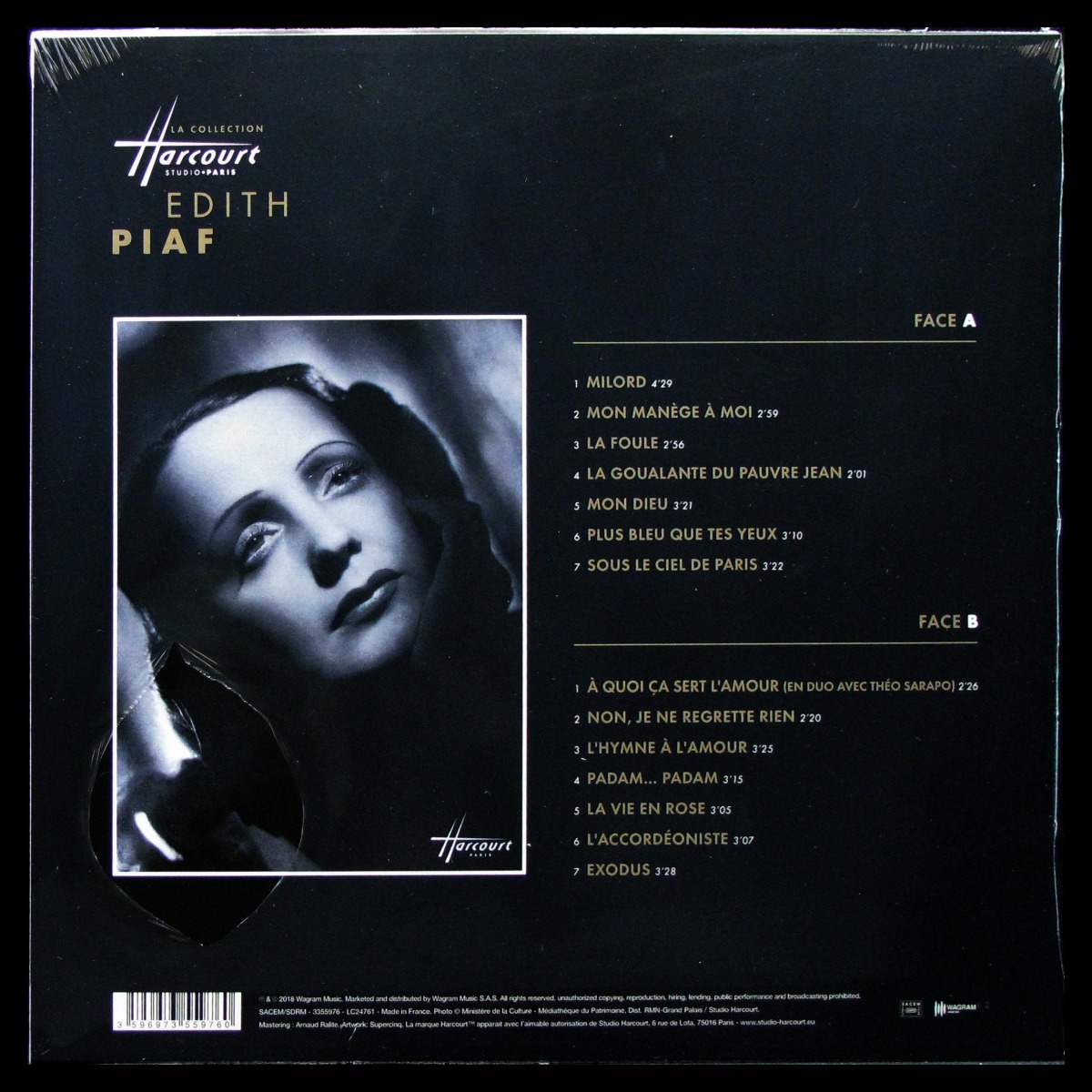 LP Edith Piaf — Edith Piaf (coloured vinyl) фото 2