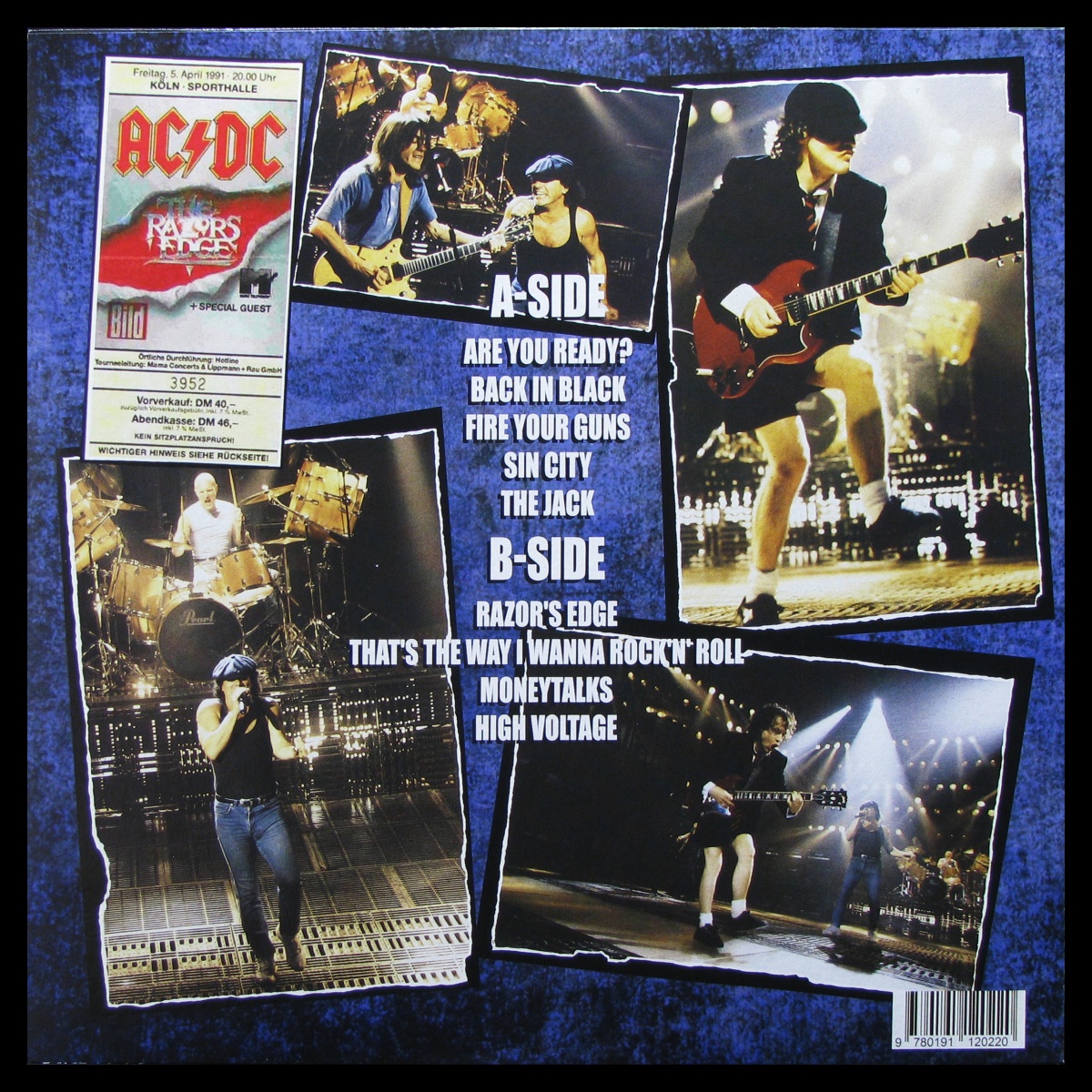 LP AC/DC — The Razors Edge Tour 1990/91 фото 2