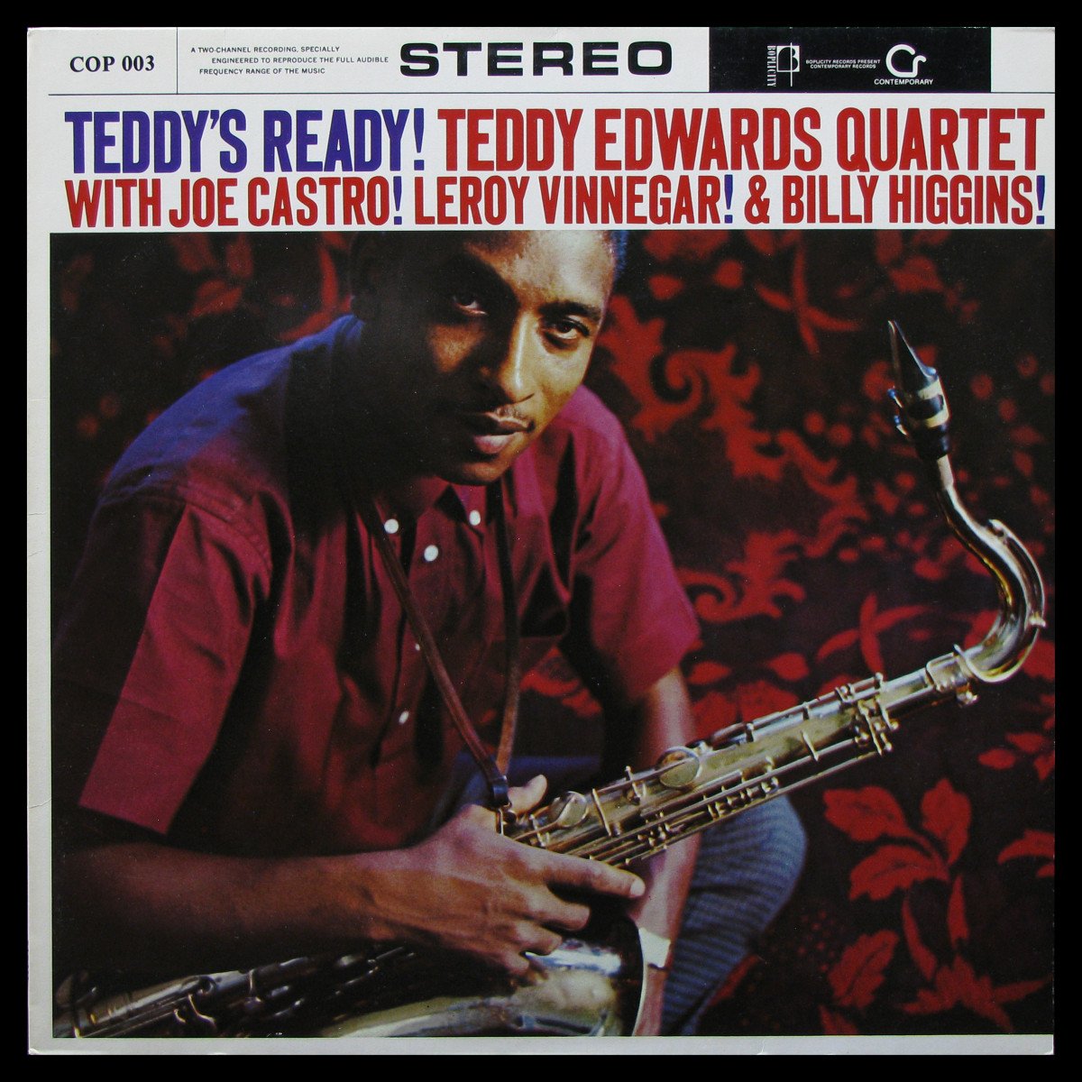 LP Teddy Edwards Quartet — Teddy's Ready фото