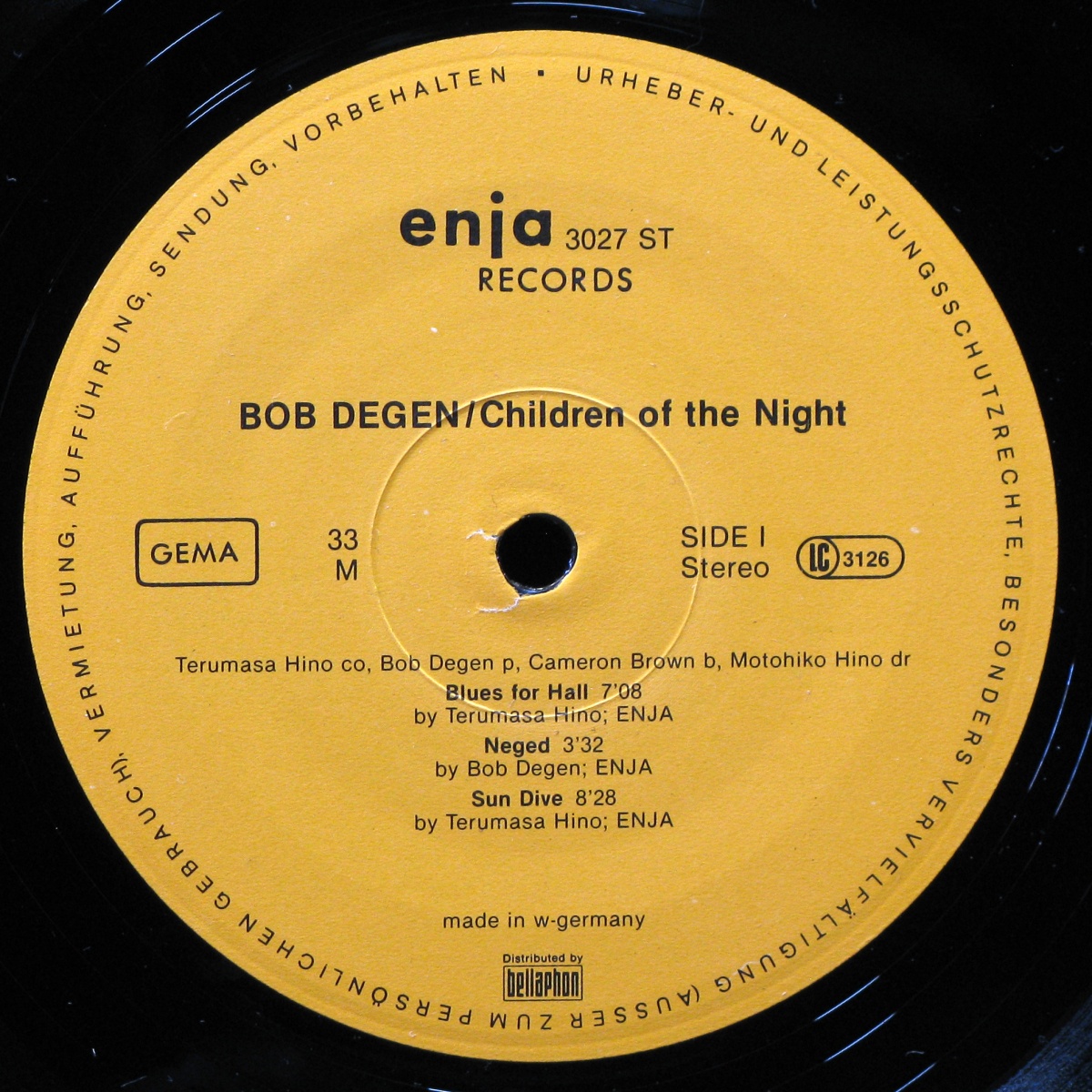 LP Bob Degen Quartet — Children Of The Night фото 2