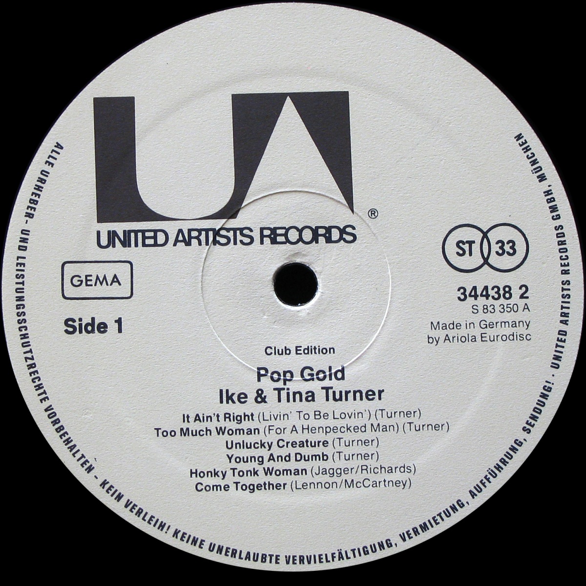 LP Ike & Tina Turner — Pop Gold (club edition) фото 2