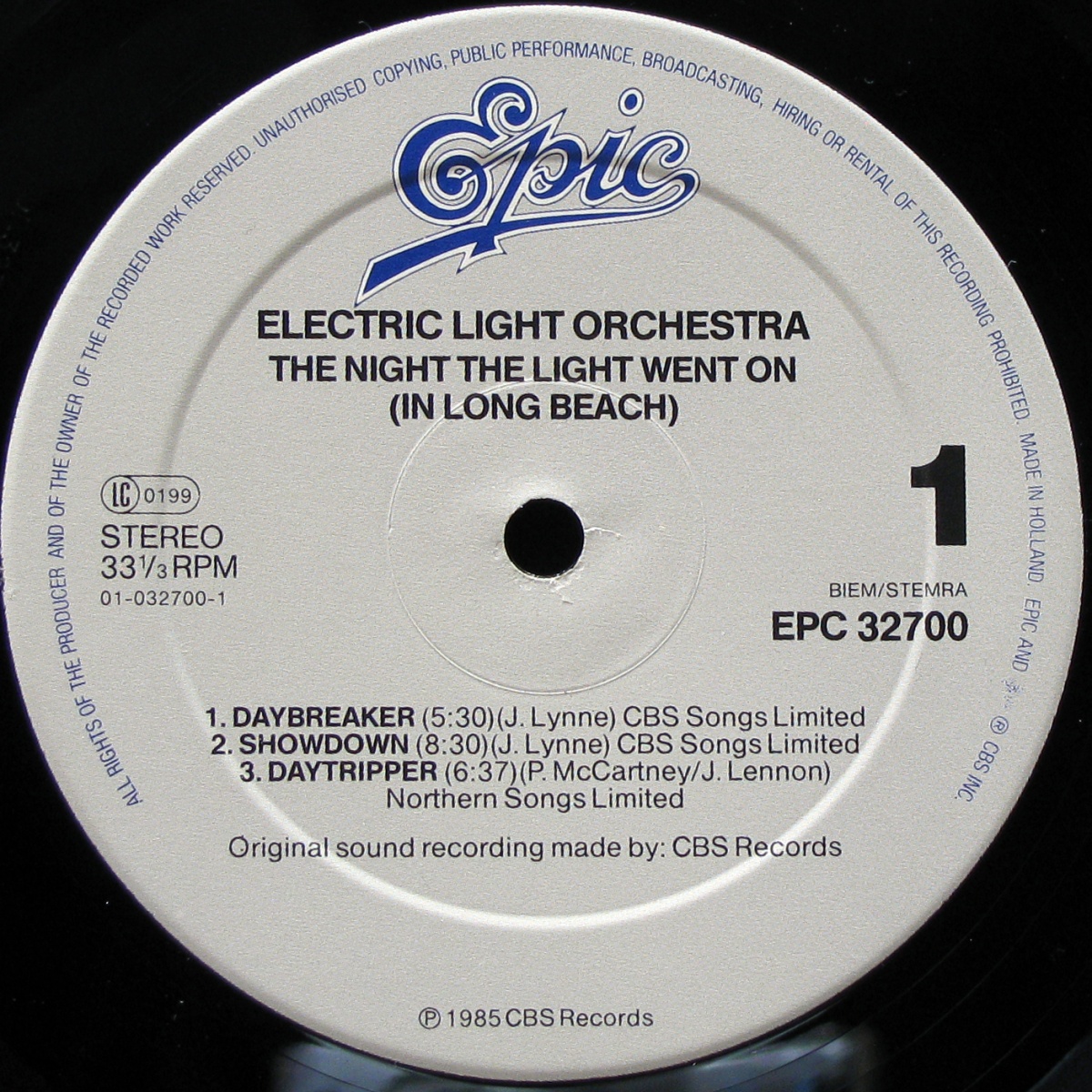 LP Electric Light Orchestra — Night The Light Went On (In Long Beach) фото 2