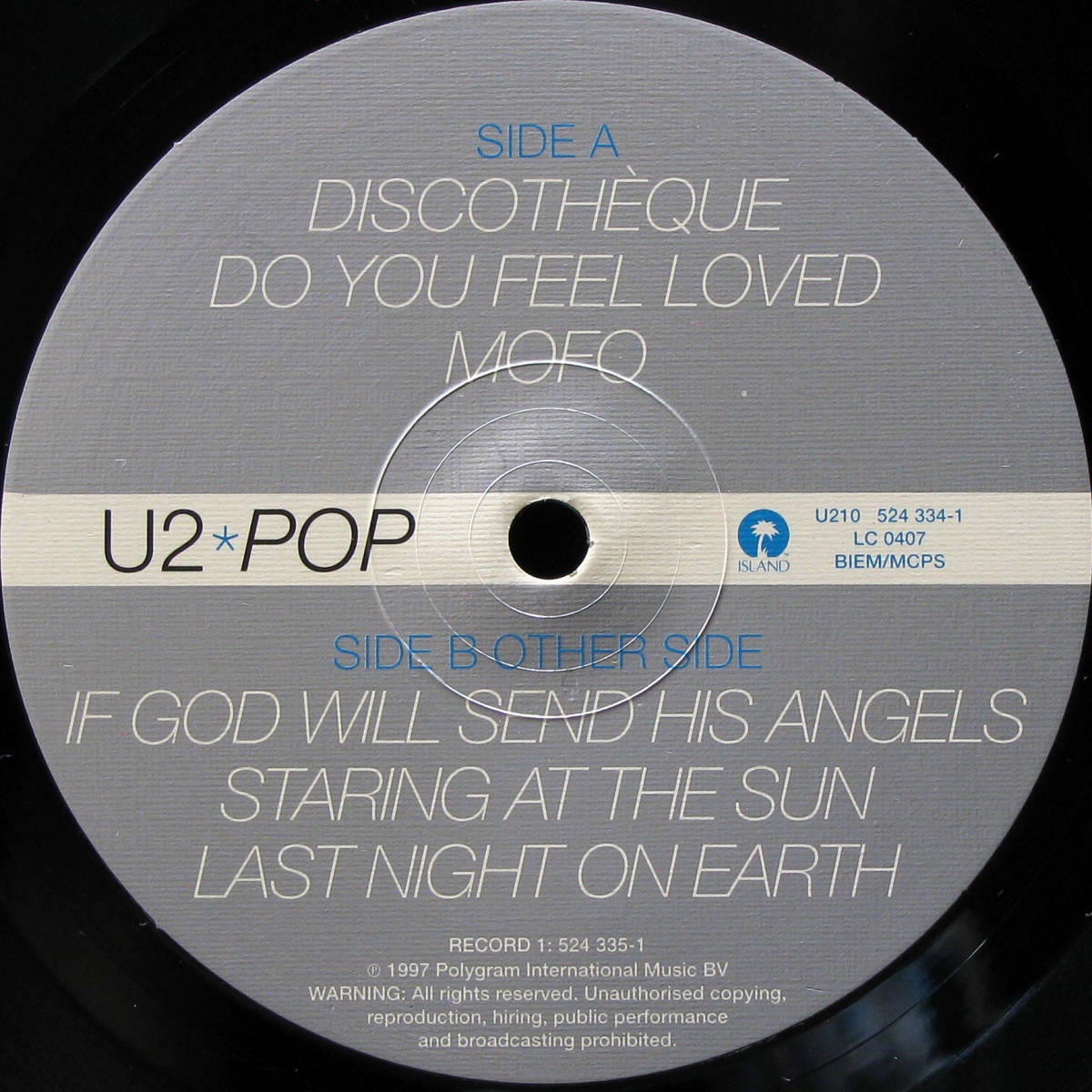 LP U2 — Pop (2LP) фото 4