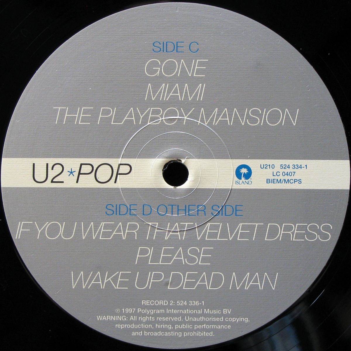 LP U2 — Pop (2LP) фото 6