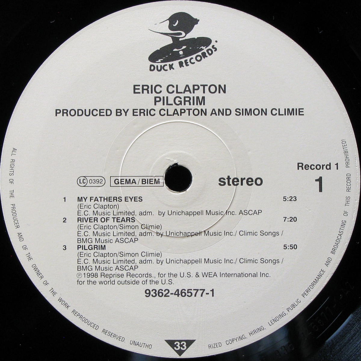 LP Eric Clapton — Pilgrim (2LP) фото 3