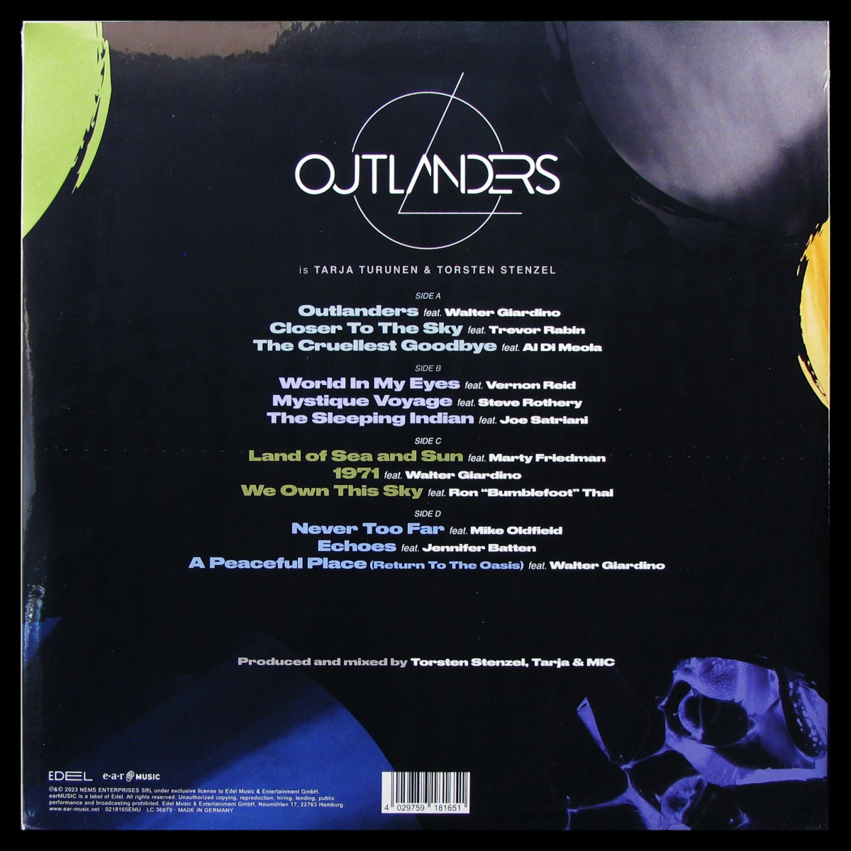 LP Outlanders — Outlanders (2LP, coloured vinyl) фото 2