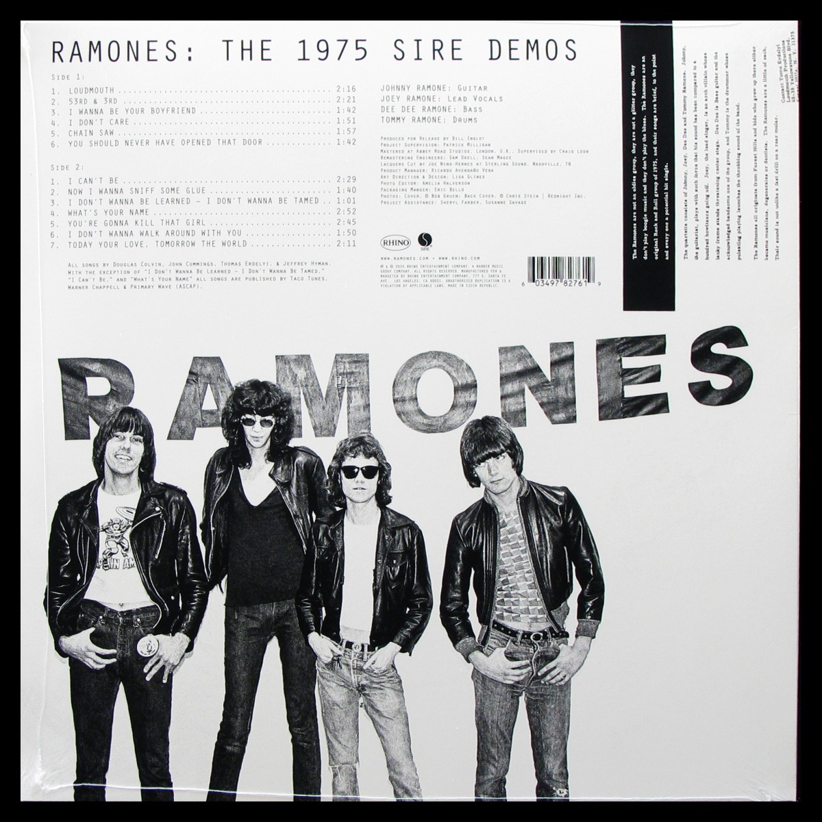 LP Ramones — 1975 Sire Demos (coloured vinyl) фото 2