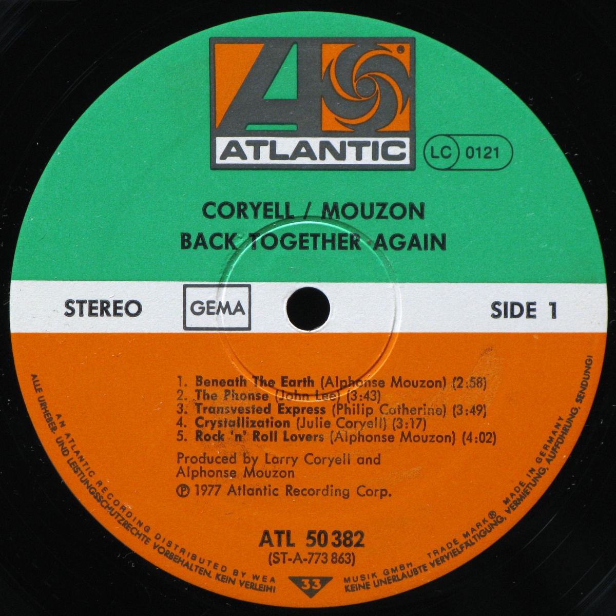 LP Larry Coryell / Alphonse Mouzon — Back Together Again фото 2