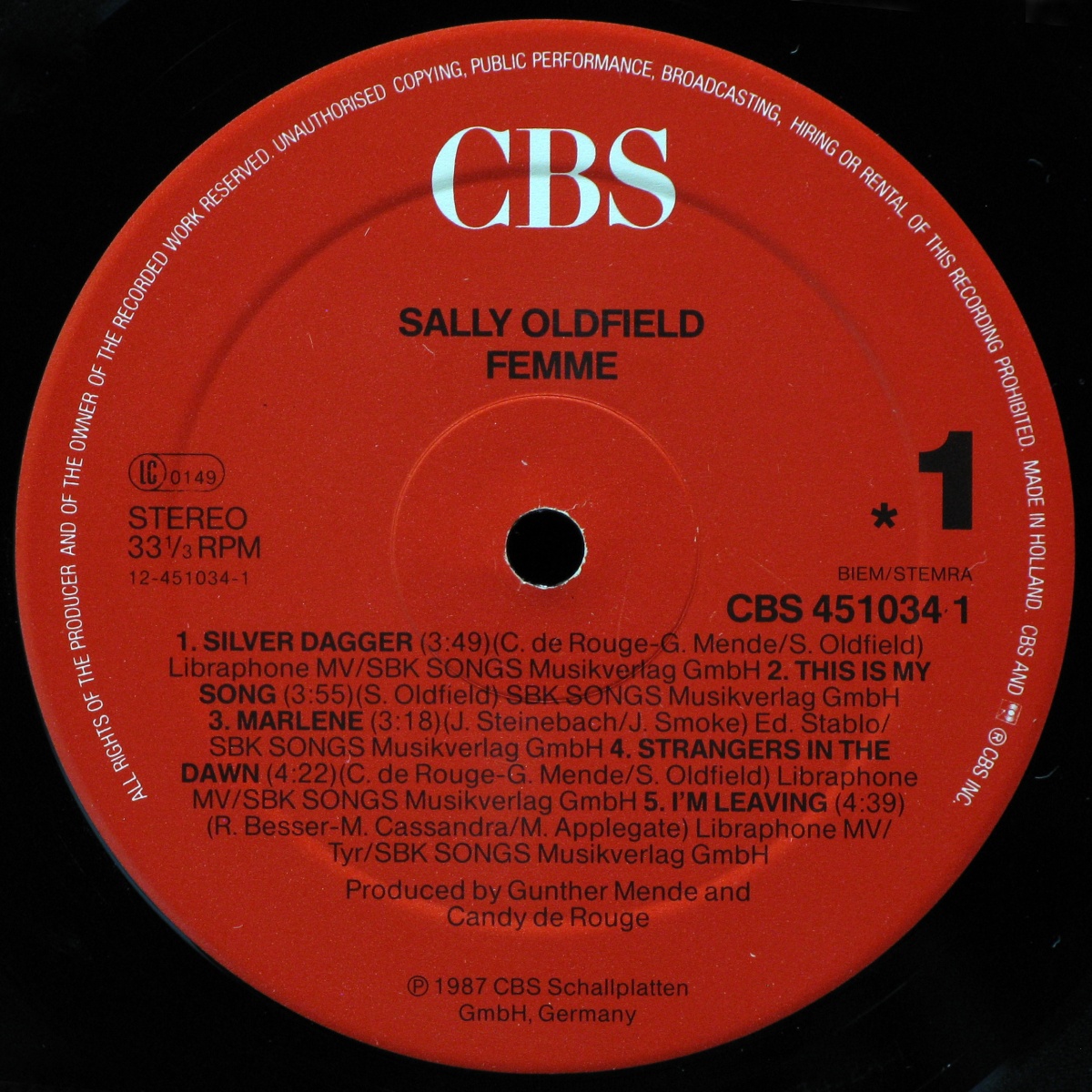 LP Sally Oldfield — Femme фото 2