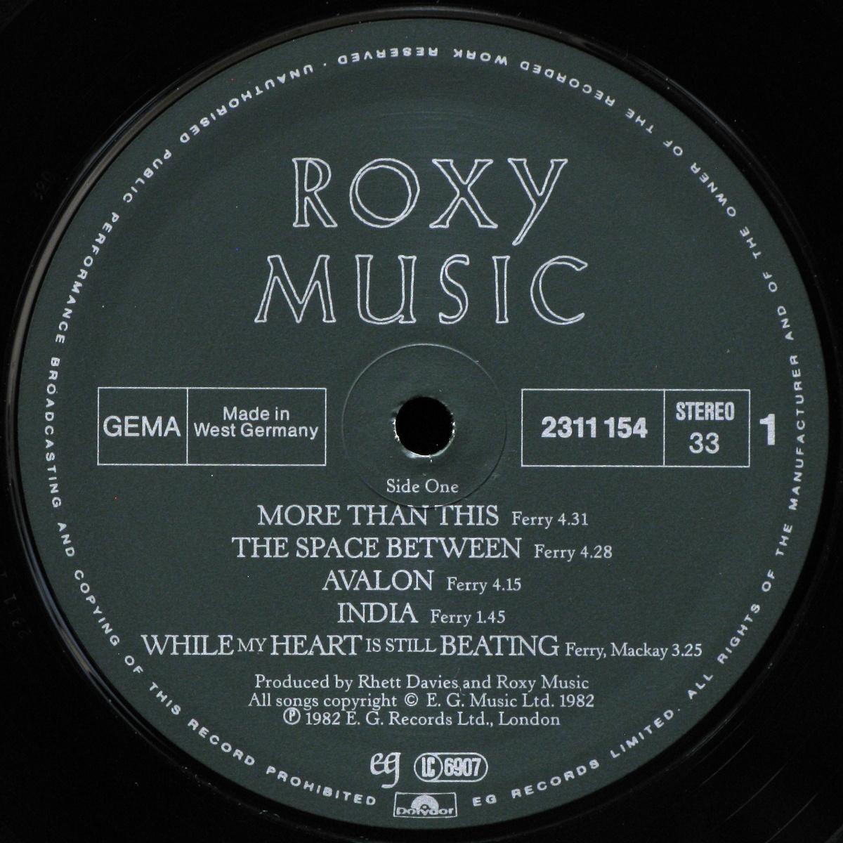 LP Roxy Music — Avalon фото 2