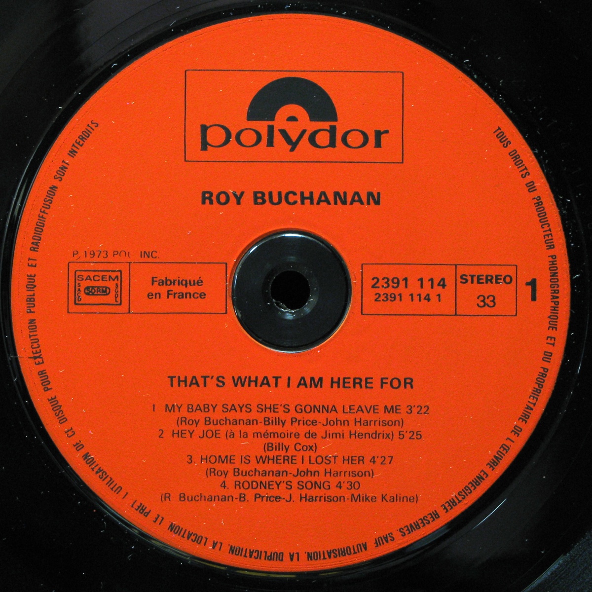 LP Roy Buchanan — That's What I Am Here For фото 2