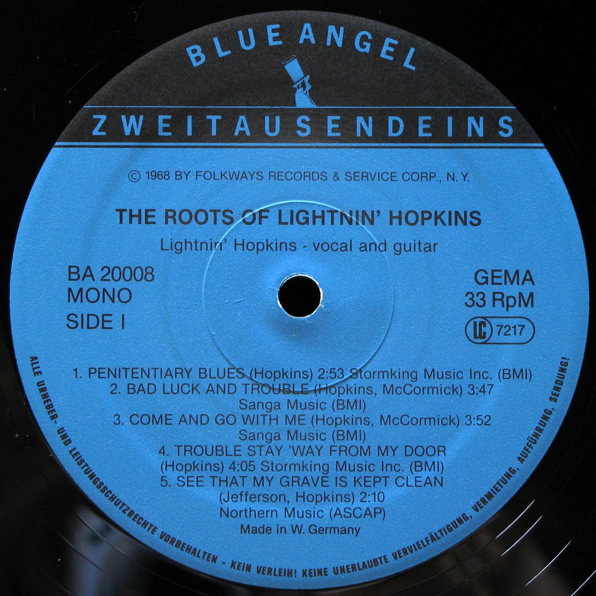 LP Lightnin' Hopkins — Roots Of Lightnin' Hopkins фото 3