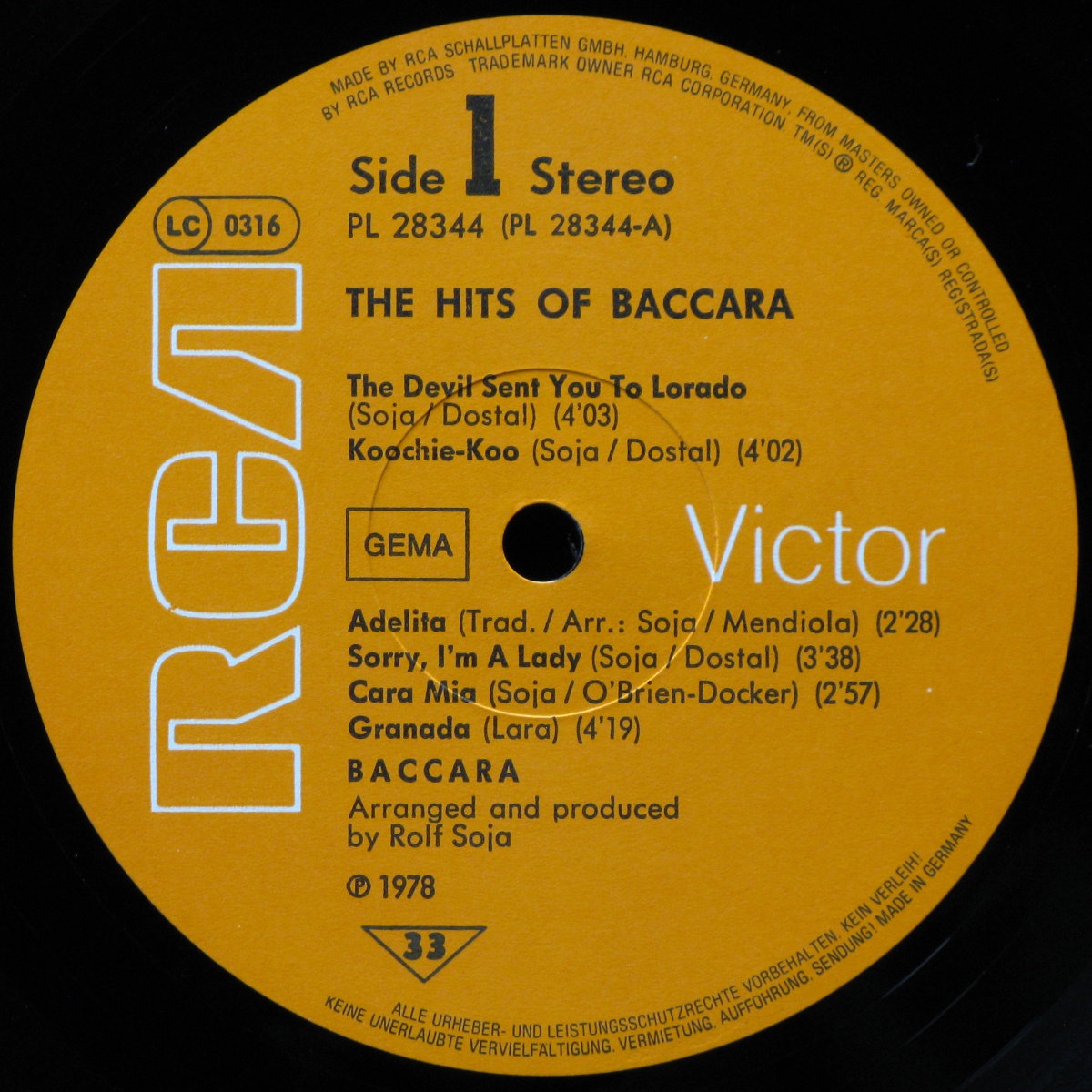 LP Baccara — Hits Of Baccara фото 2