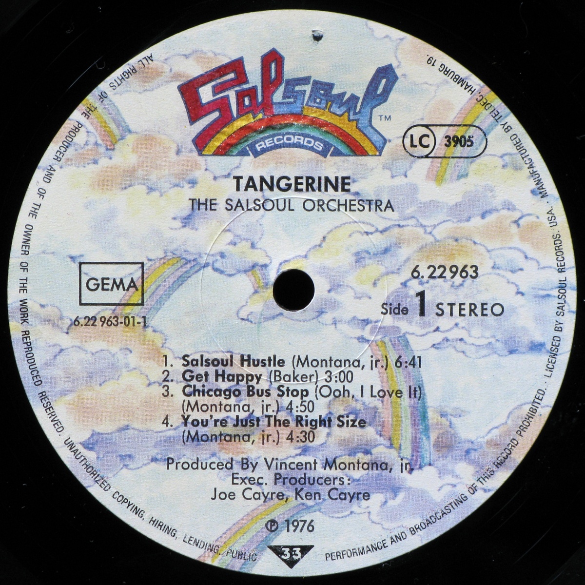 LP Salsoul Orchestra — Tangerine фото 2