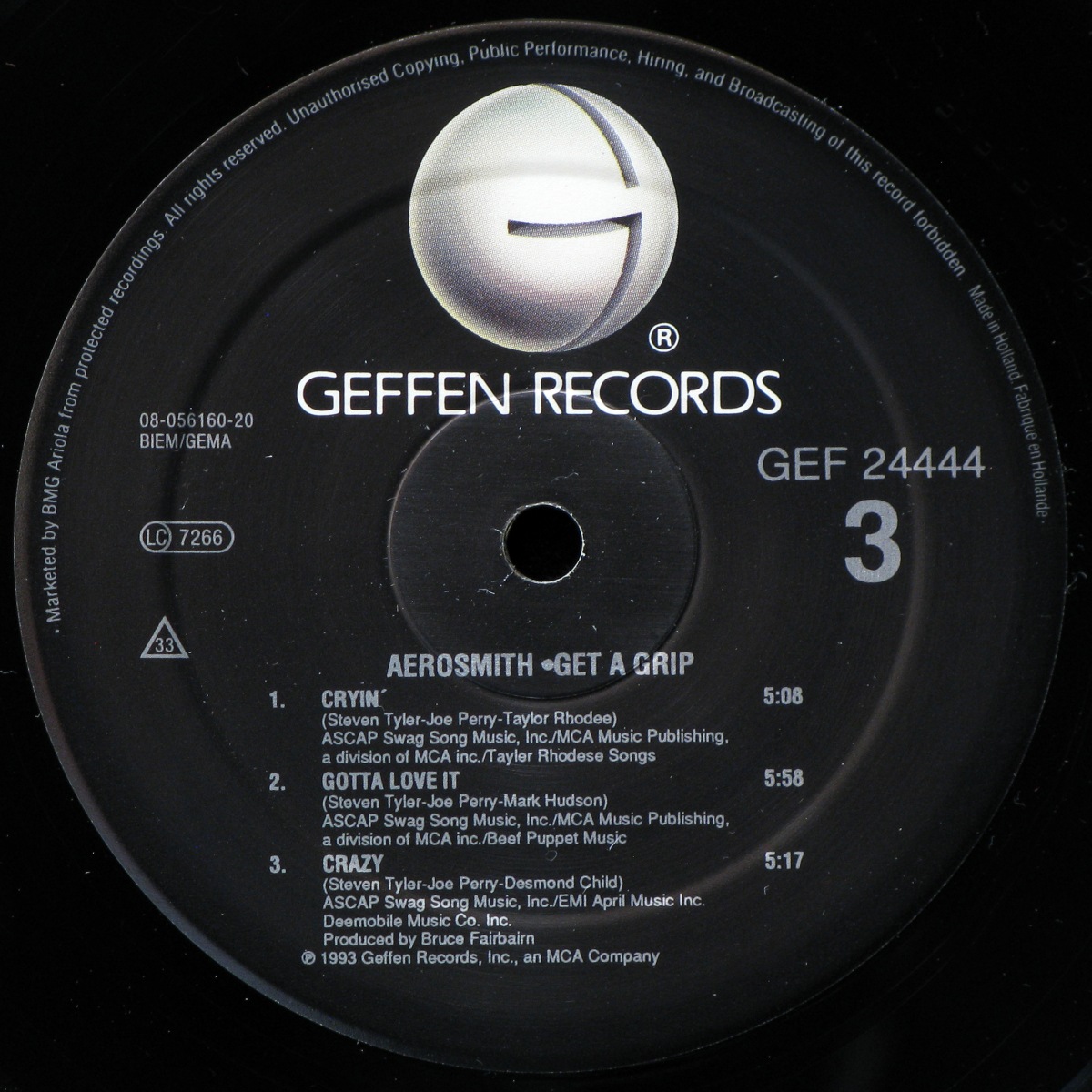 LP Aerosmith — Get A Grip (2LP) фото 9