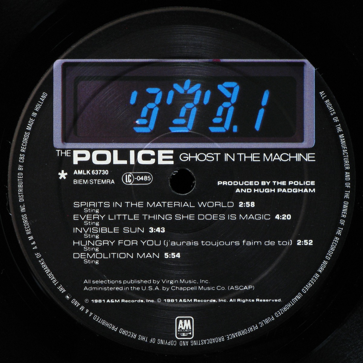 LP Police — Ghost In The Machine фото 2