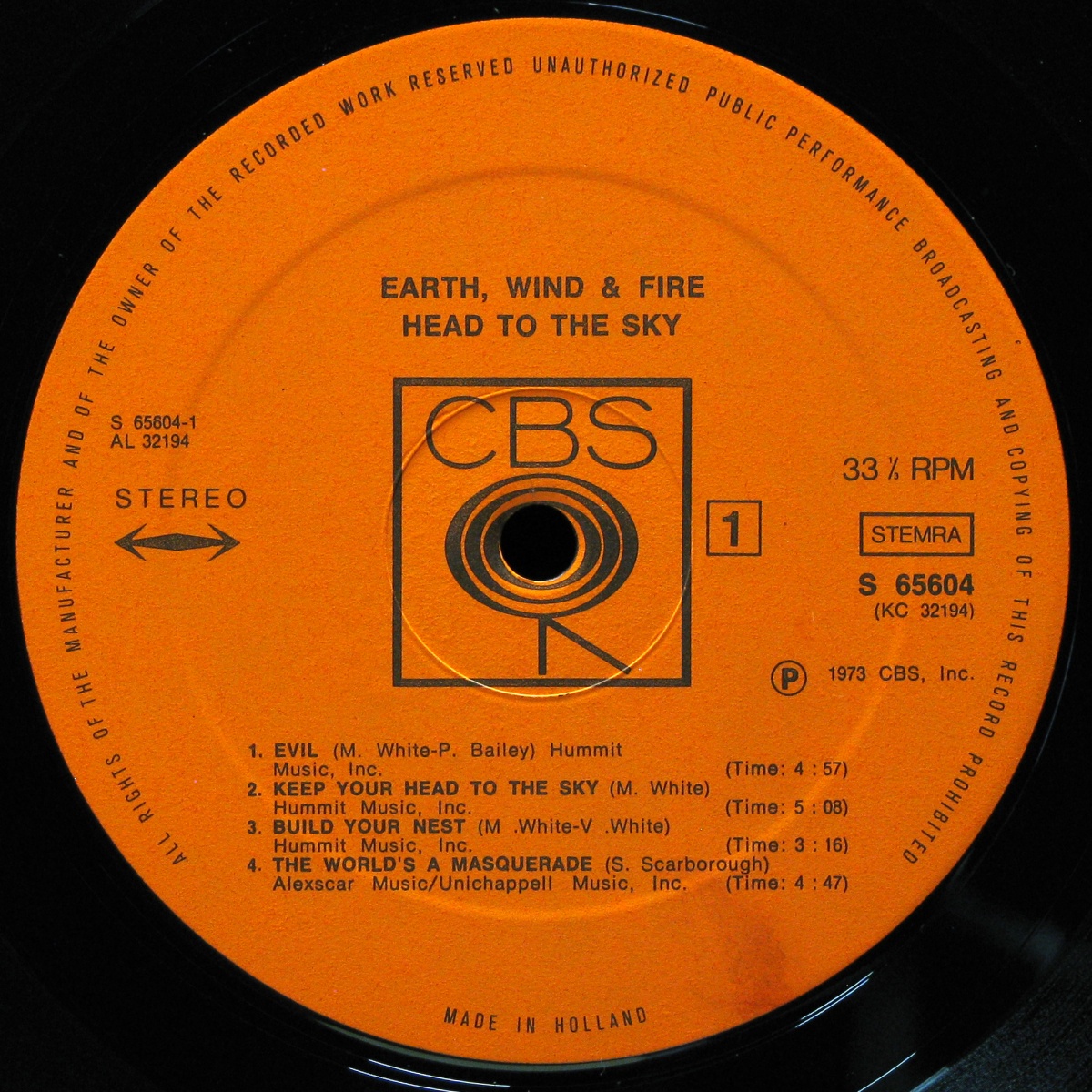 LP Earth, Wind & Fire — Head To The Sky фото 2
