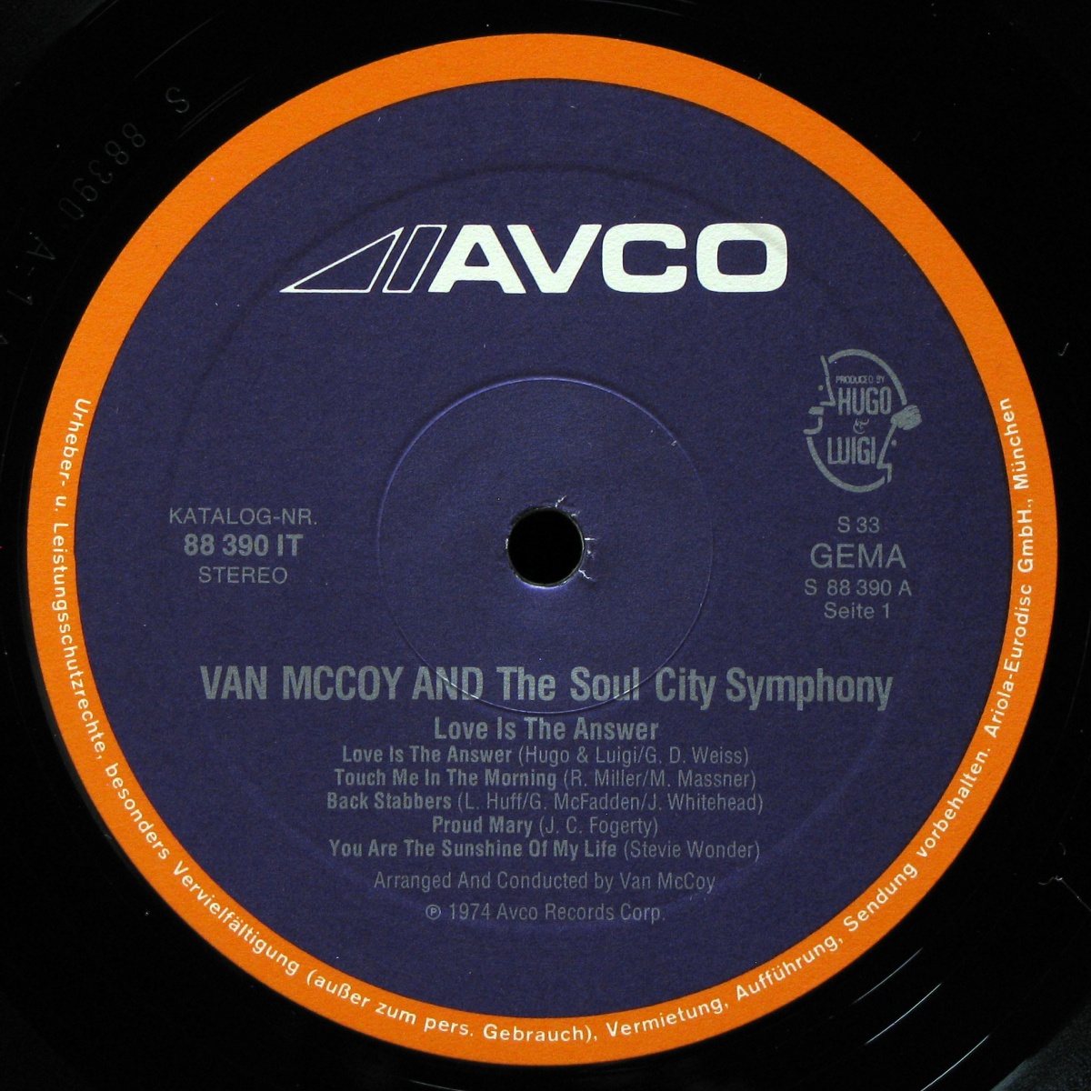 LP Van McCoy And The Soul City Symphony — Love Is The Answer фото 2