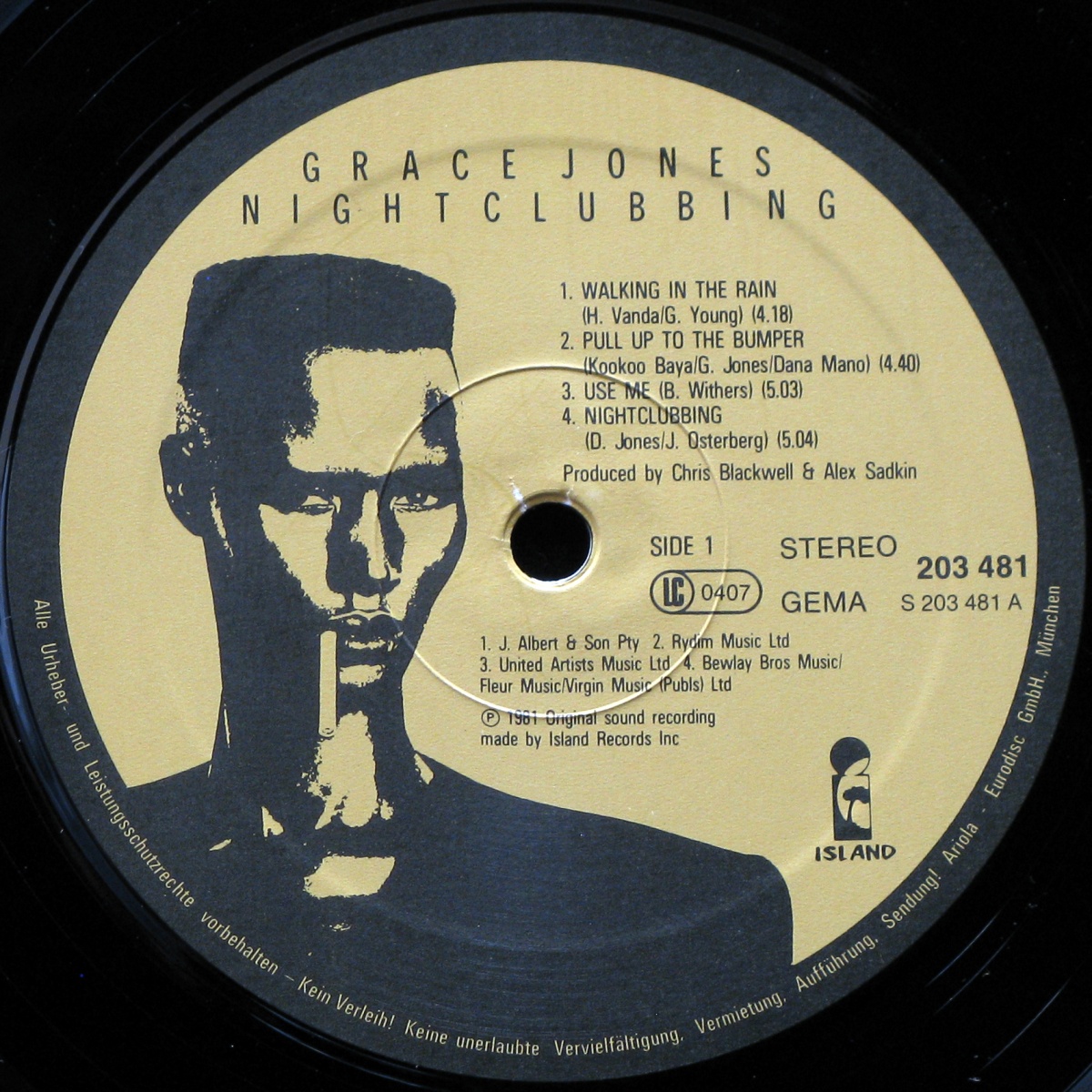 LP Grace Jones — Nightclubbing фото 2