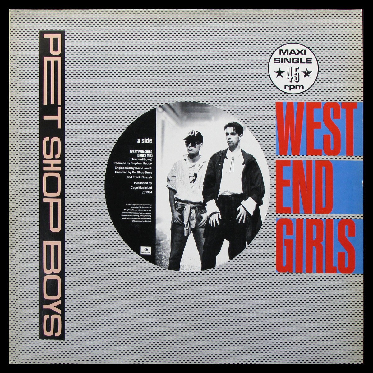 LP Pet Shop Boys — West End Girls (maxi) фото
