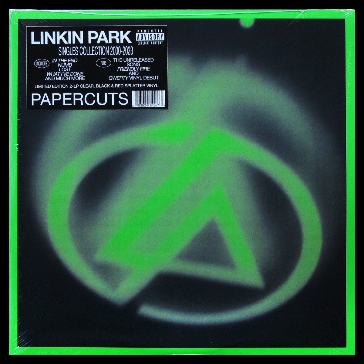 LP Linkin Park — Papercuts (2LP, clear black & red splatter vinyl) фото