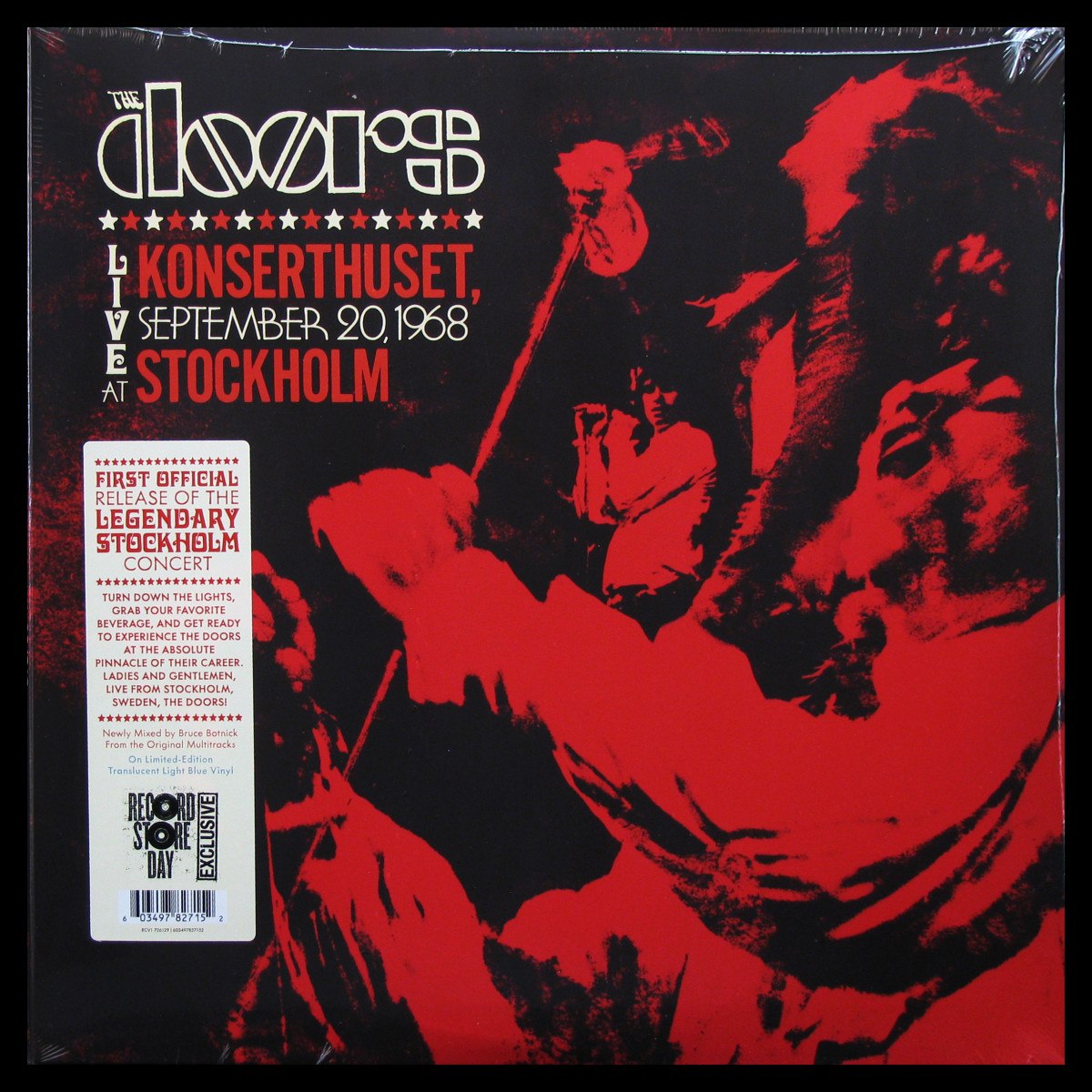 LP Doors — Live At Konserthuset, Stockholm, September 20, 1968 (3LP, coloured vinyl) фото
