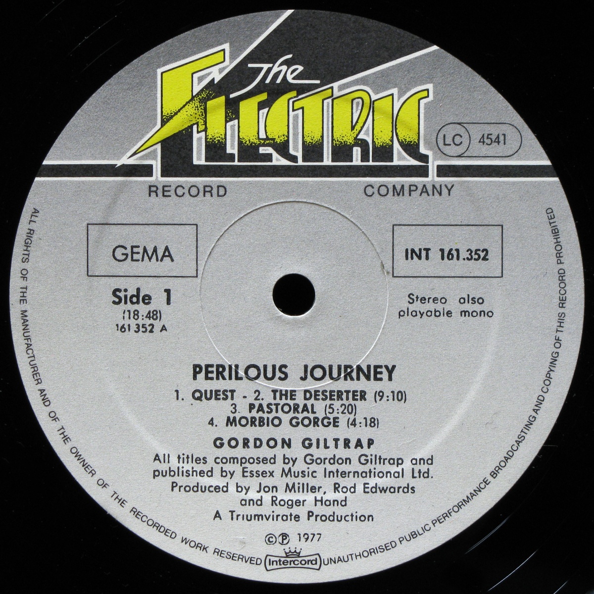 LP Gordon Giltrap — Perilous Journey фото 2