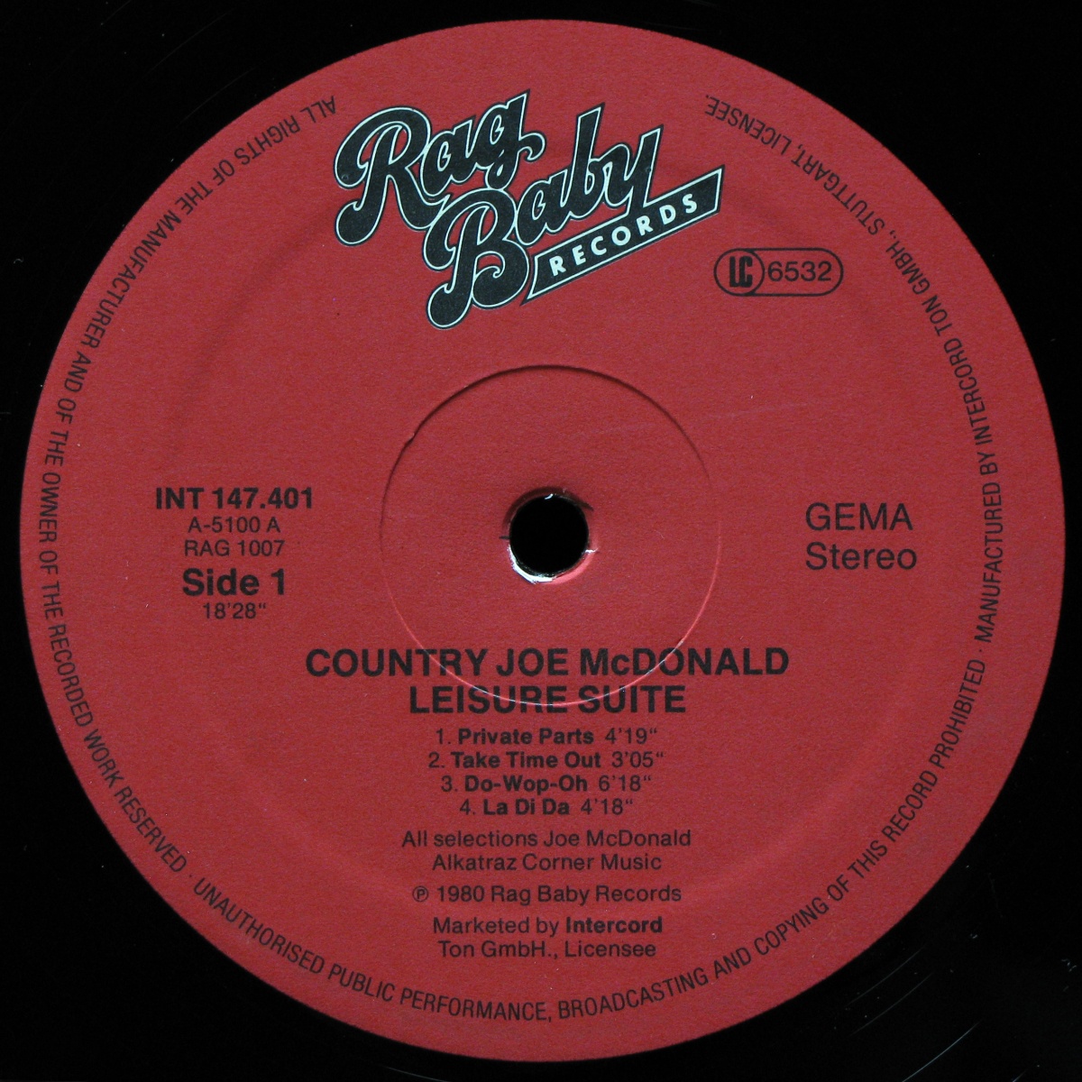 LP Country Joe McDonald — Leisure Suite фото 2