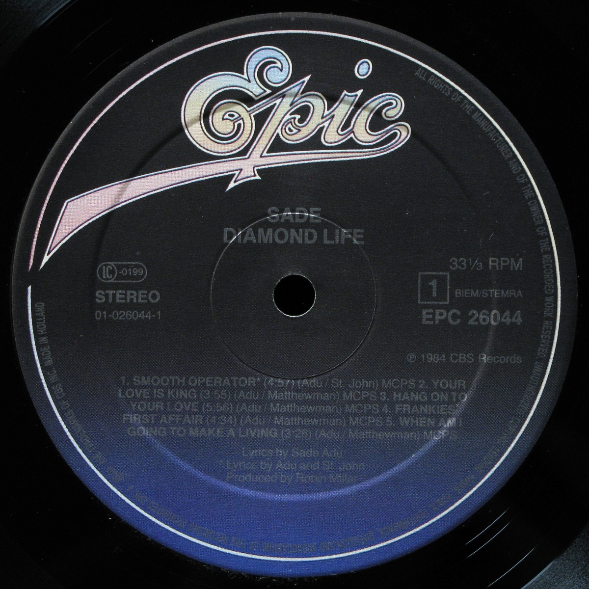 LP Sade — Diamond Life фото 3