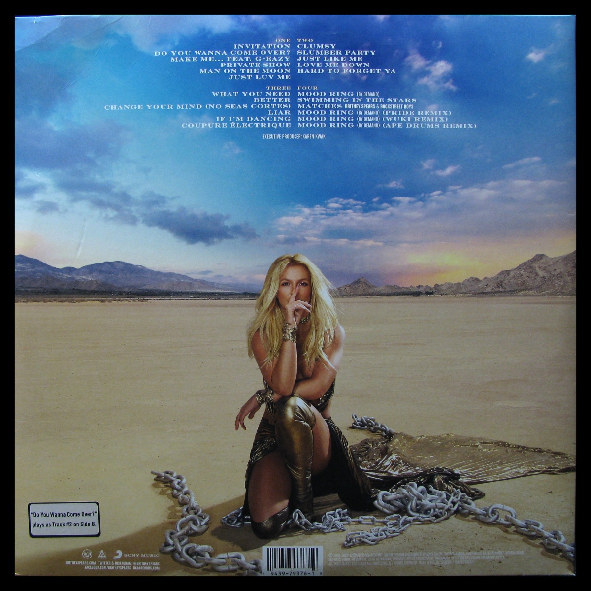 LP Britney Spears — Glory (2LP, coloured vinyl) фото 2