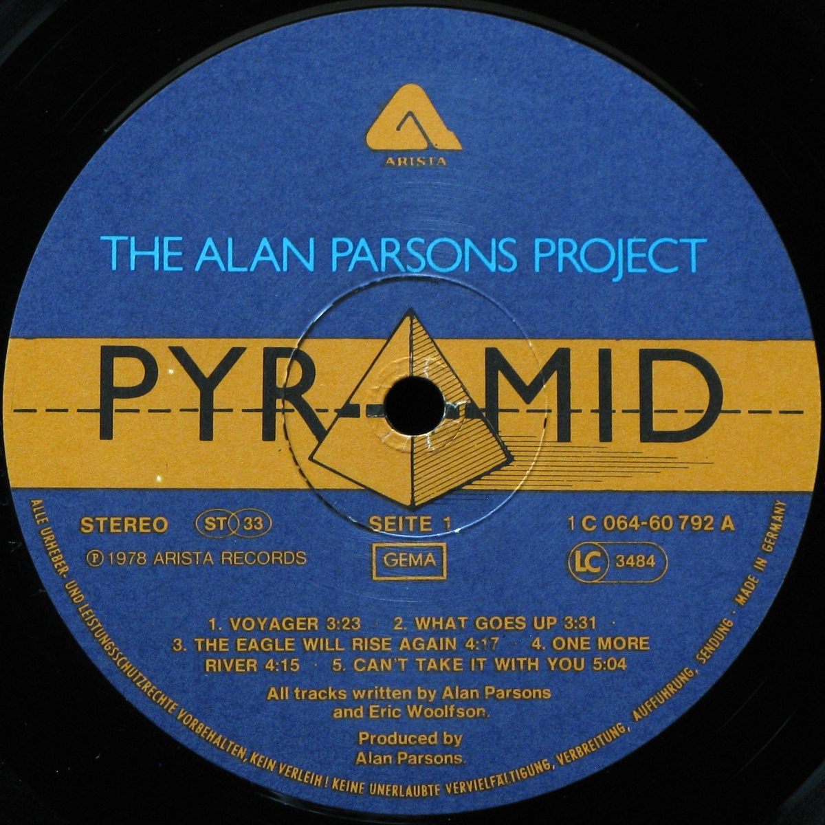 LP Alan Parsons Project — Pyramid фото 2