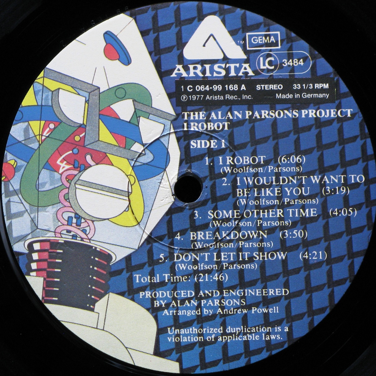 LP Alan Parsons Project — I Robot фото 2