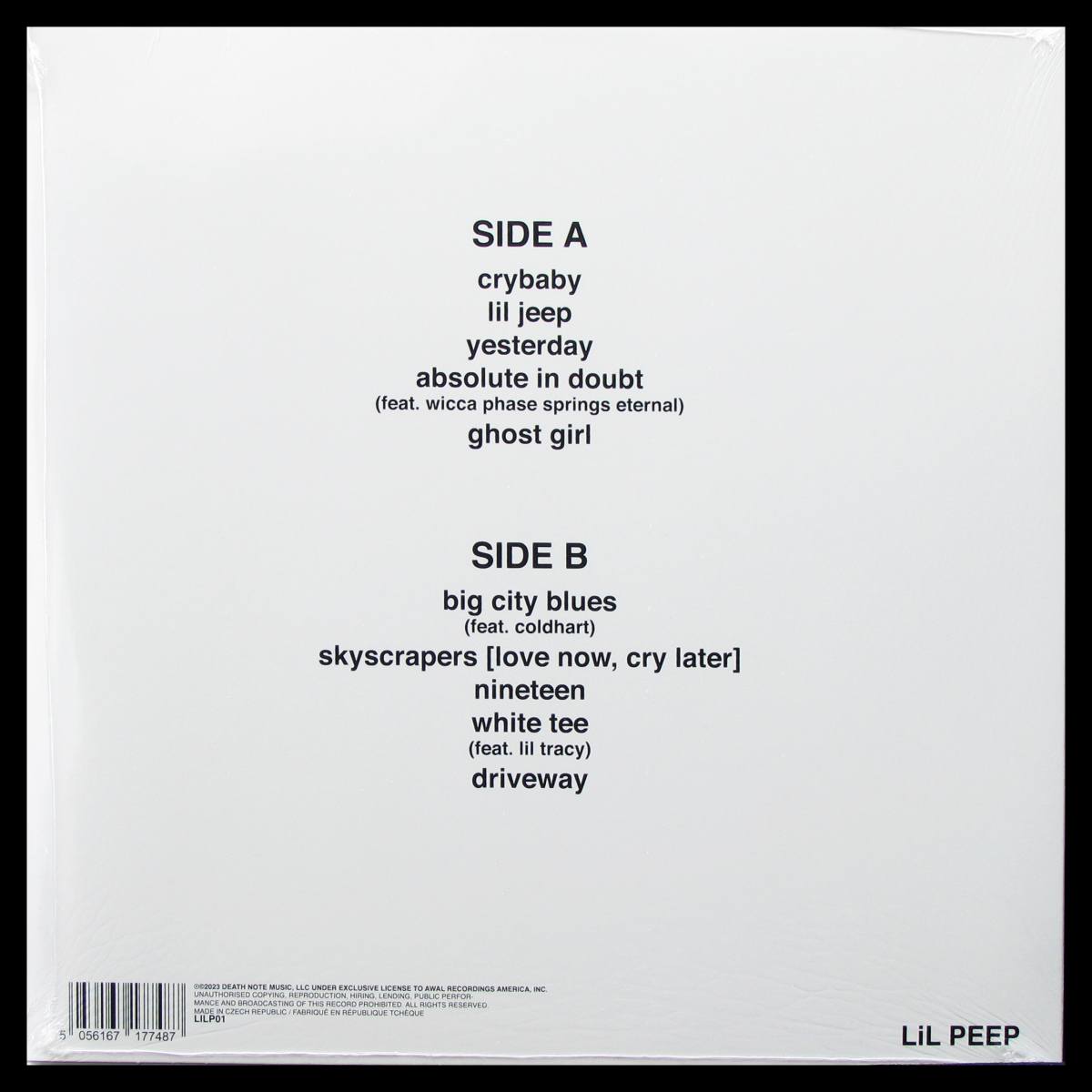 LP Lil Peep — Crybaby (coloured vinyl, mixtape) фото 2