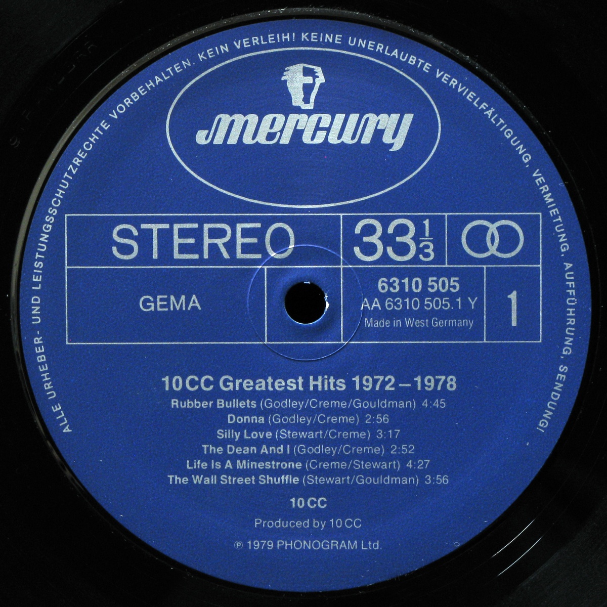 LP 10 CC — Greatest Hits 1972-1978 фото 2