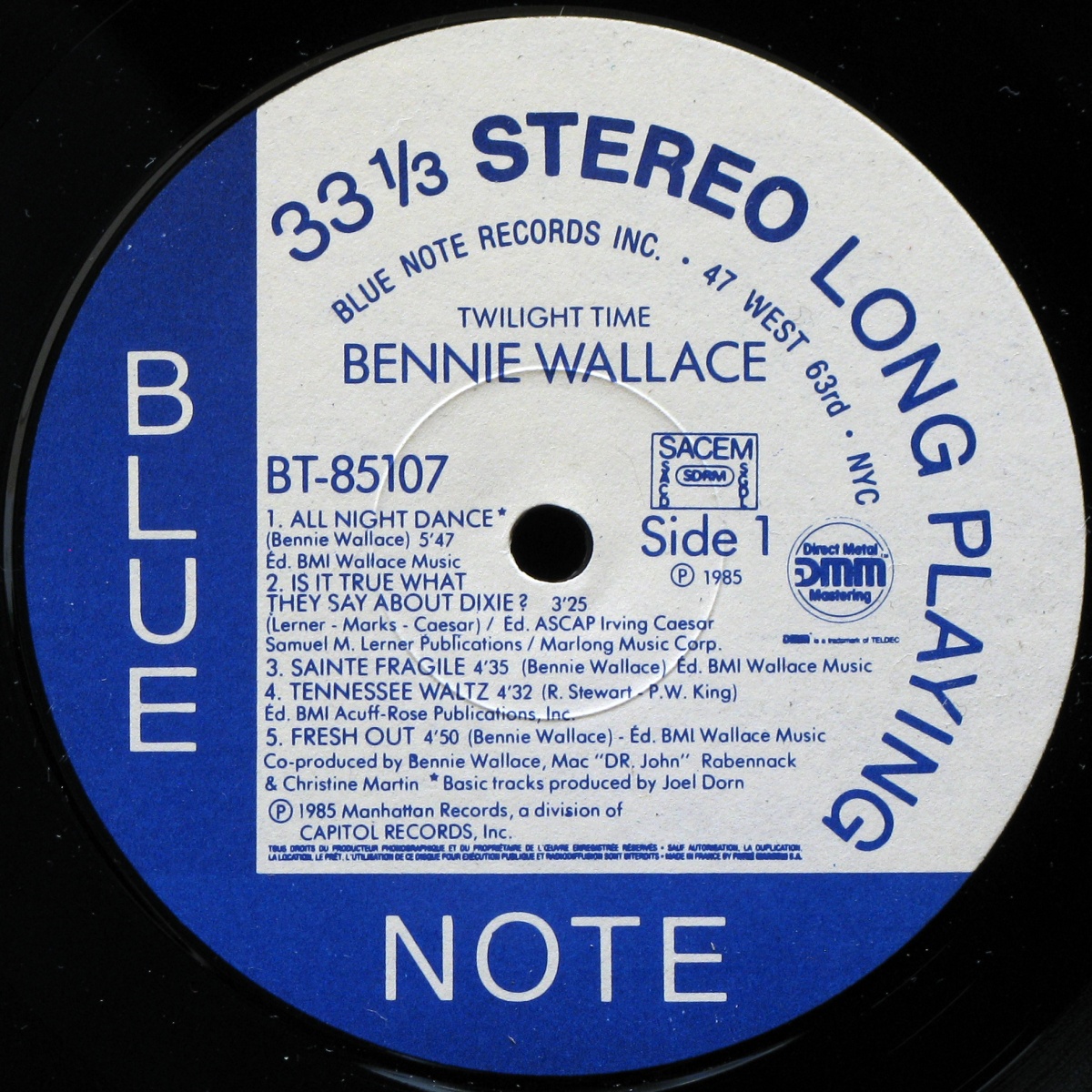 LP Bennie Wallace — Twilight Time фото 2