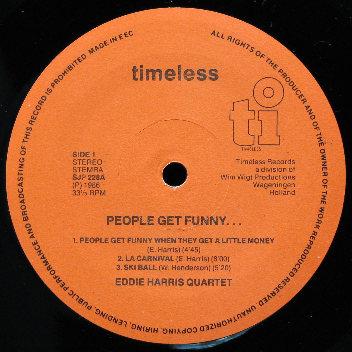 LP Eddie Harris — People Get Funny фото 3