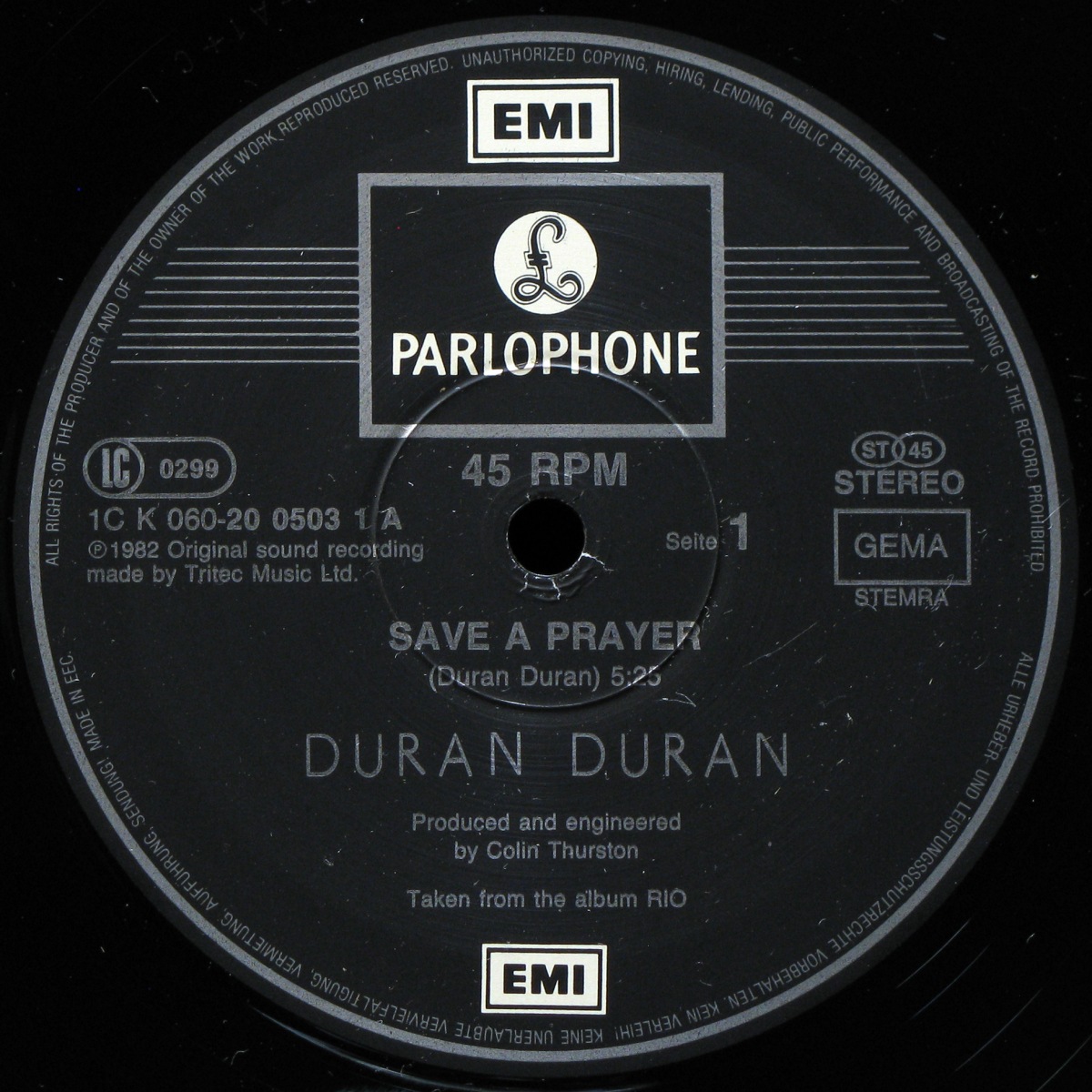 LP Duran Duran — Save A Prayer (maxi) фото 2