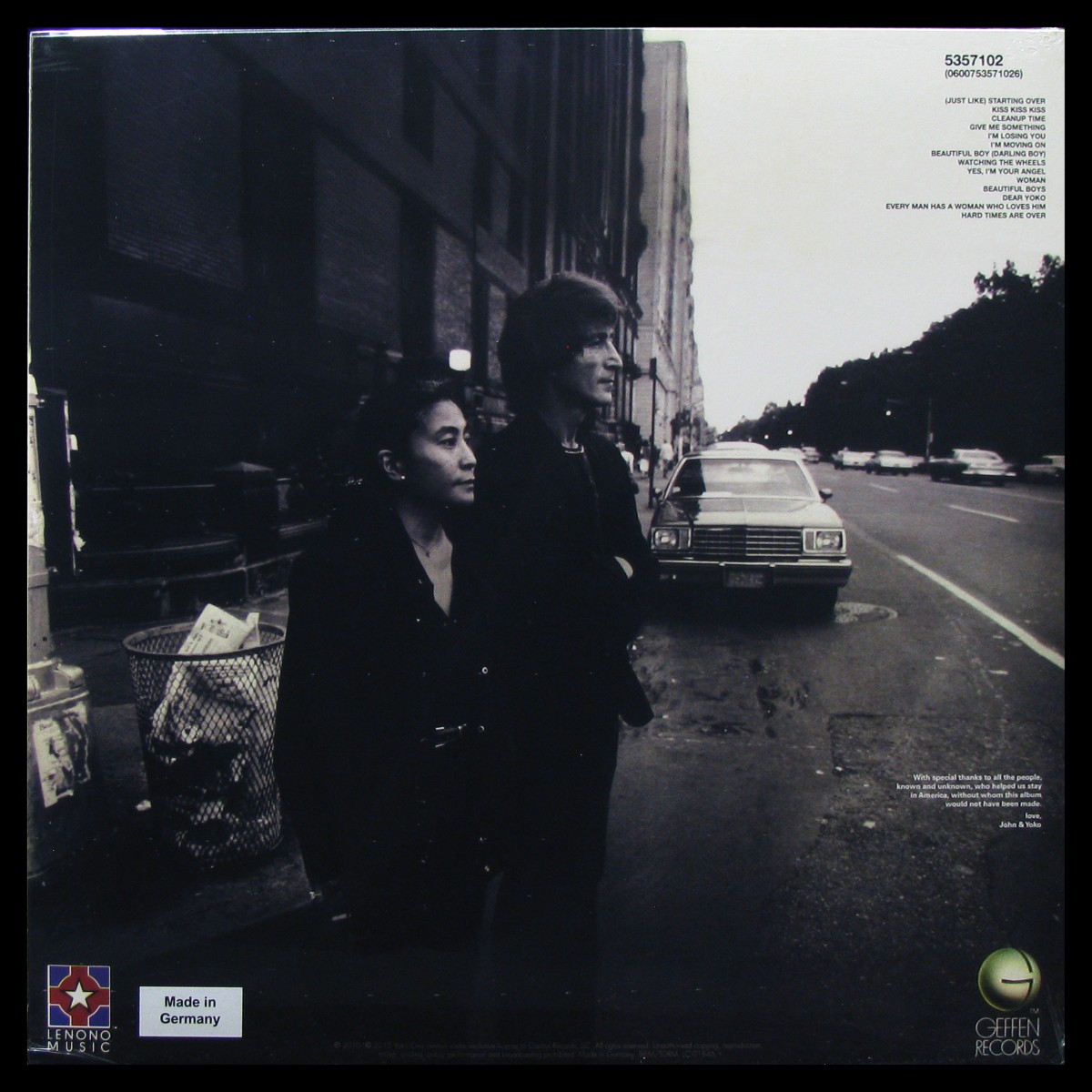 LP John Lennon & Yoko Ono — Double Fantasy фото 2