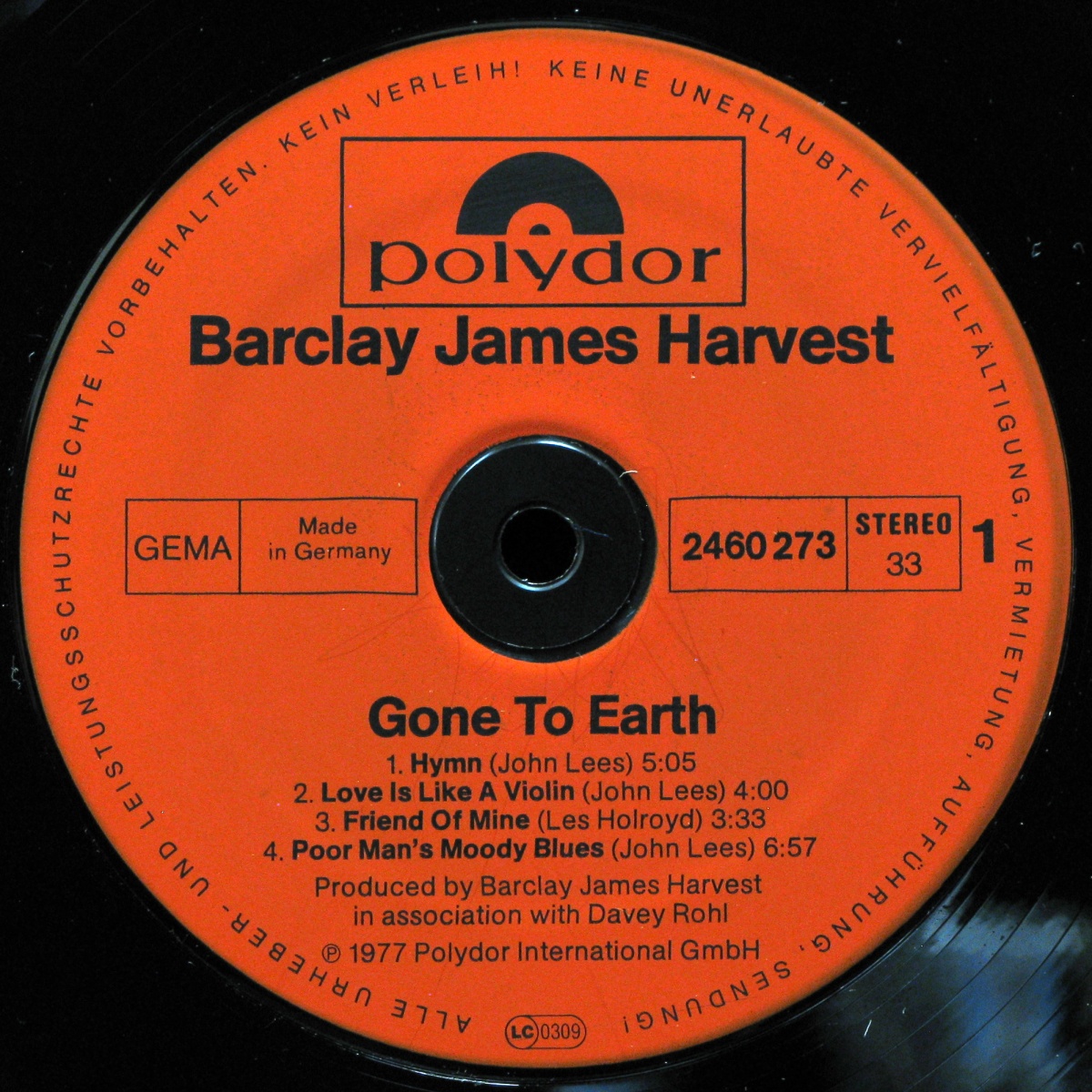 LP Barclay James Harvest — Gone To Earth фото 2