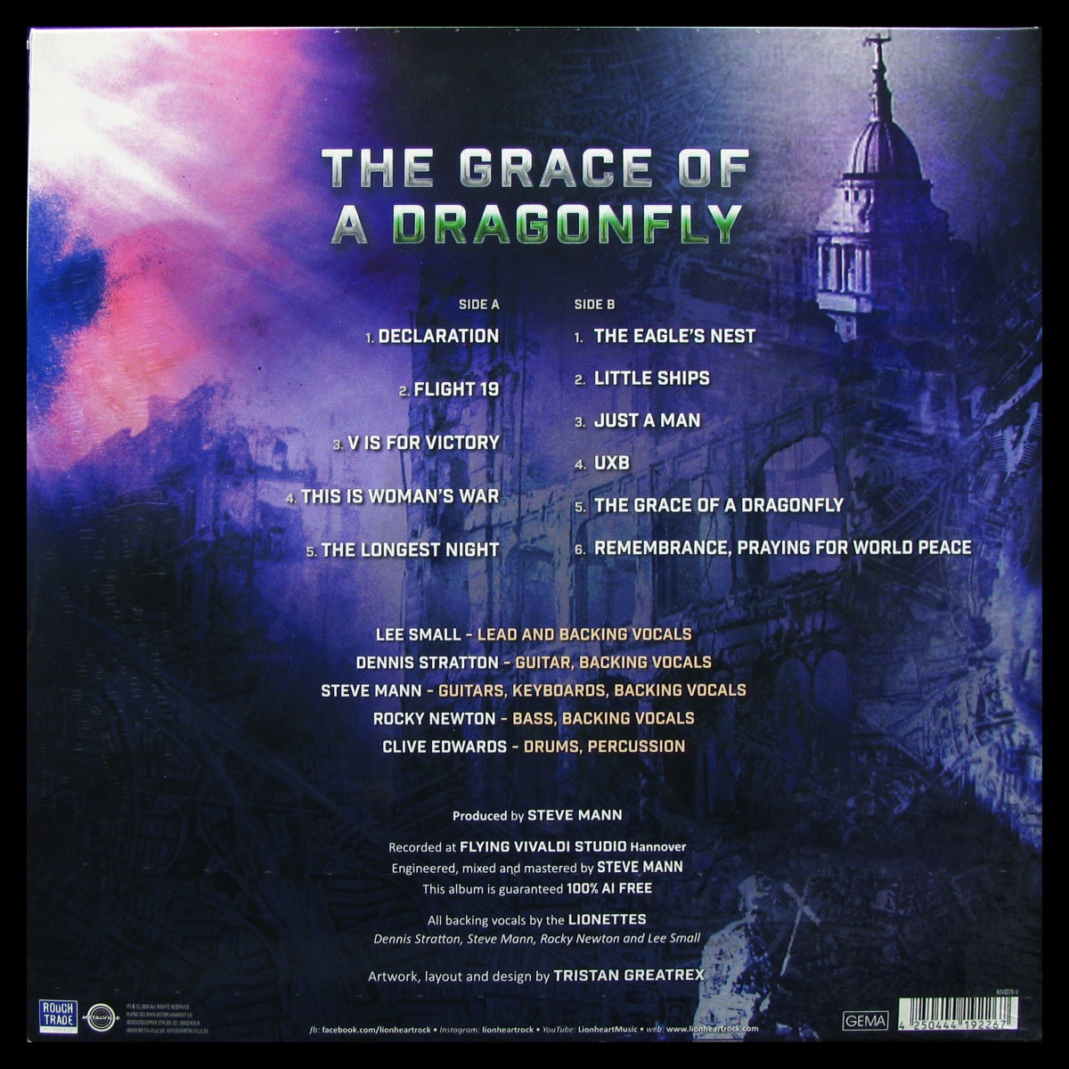 LP Lionheart — The Grace Of A Dragonfly (coloured vinyl) фото 2