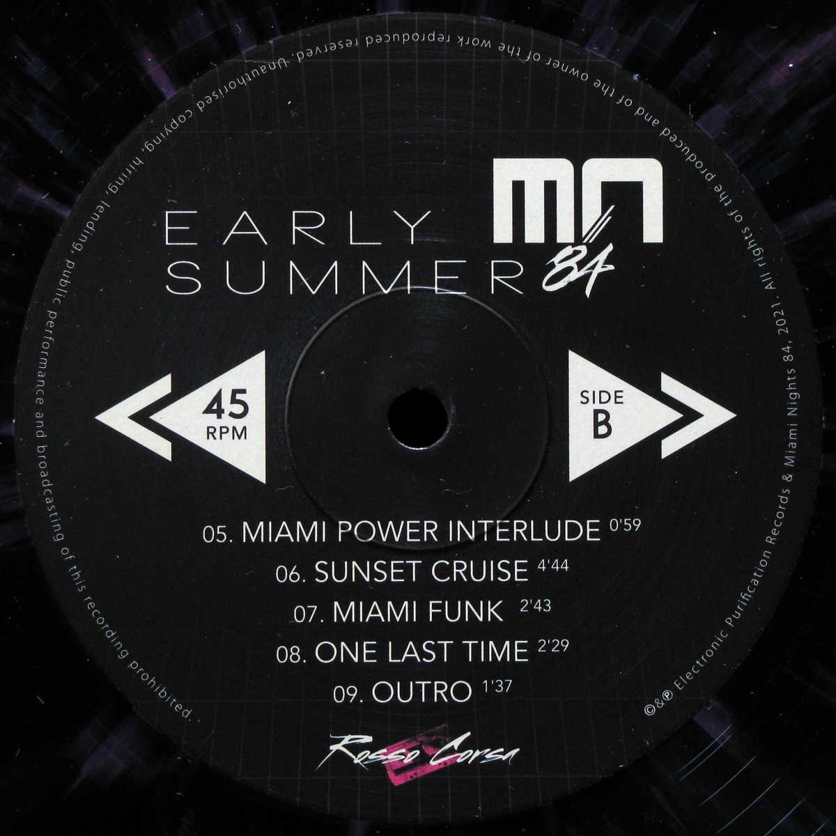 LP Miami Nights '84 — Early Summer (coloured vinyl) фото 5