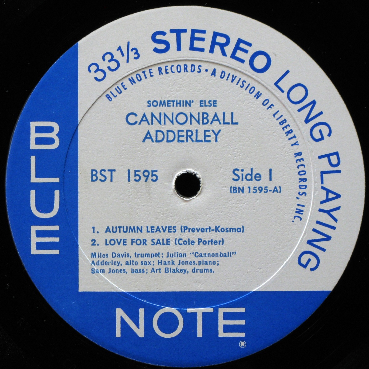 LP Cannonball Adderley — Somethin' Else фото 3