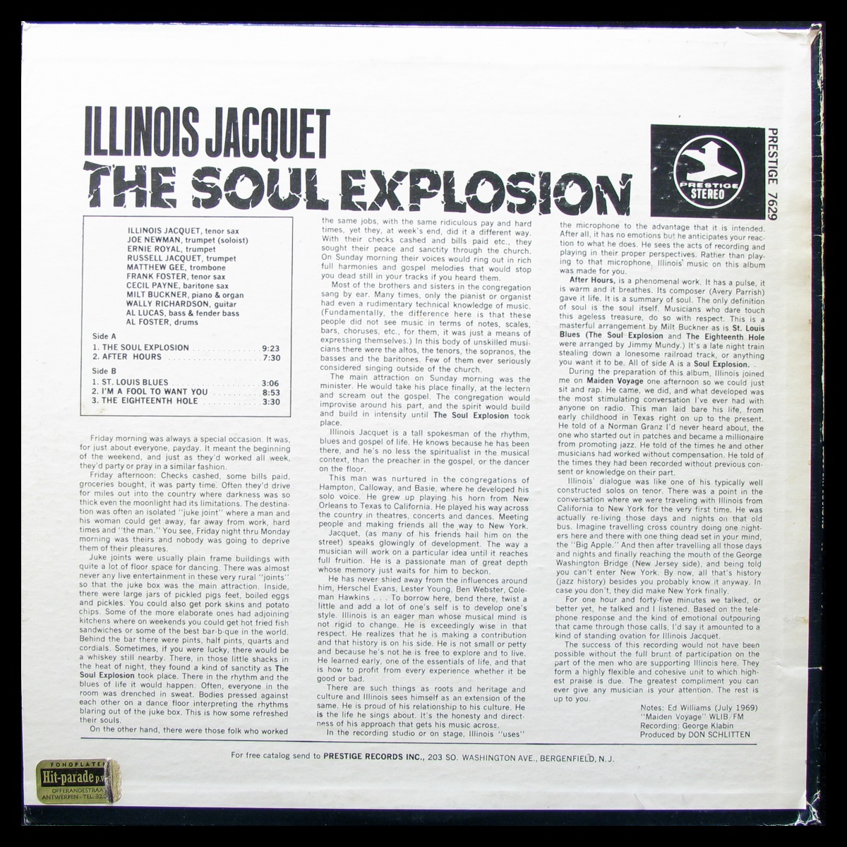 LP Illinois Jacquet — Soul Explosion фото 2