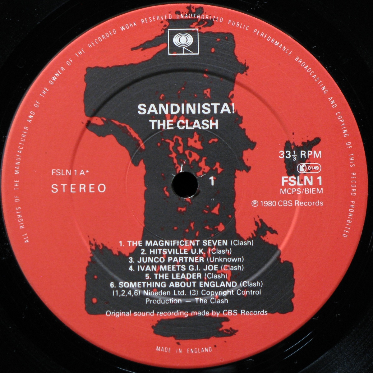 LP Clash — Sandinista! (3LP) фото 3