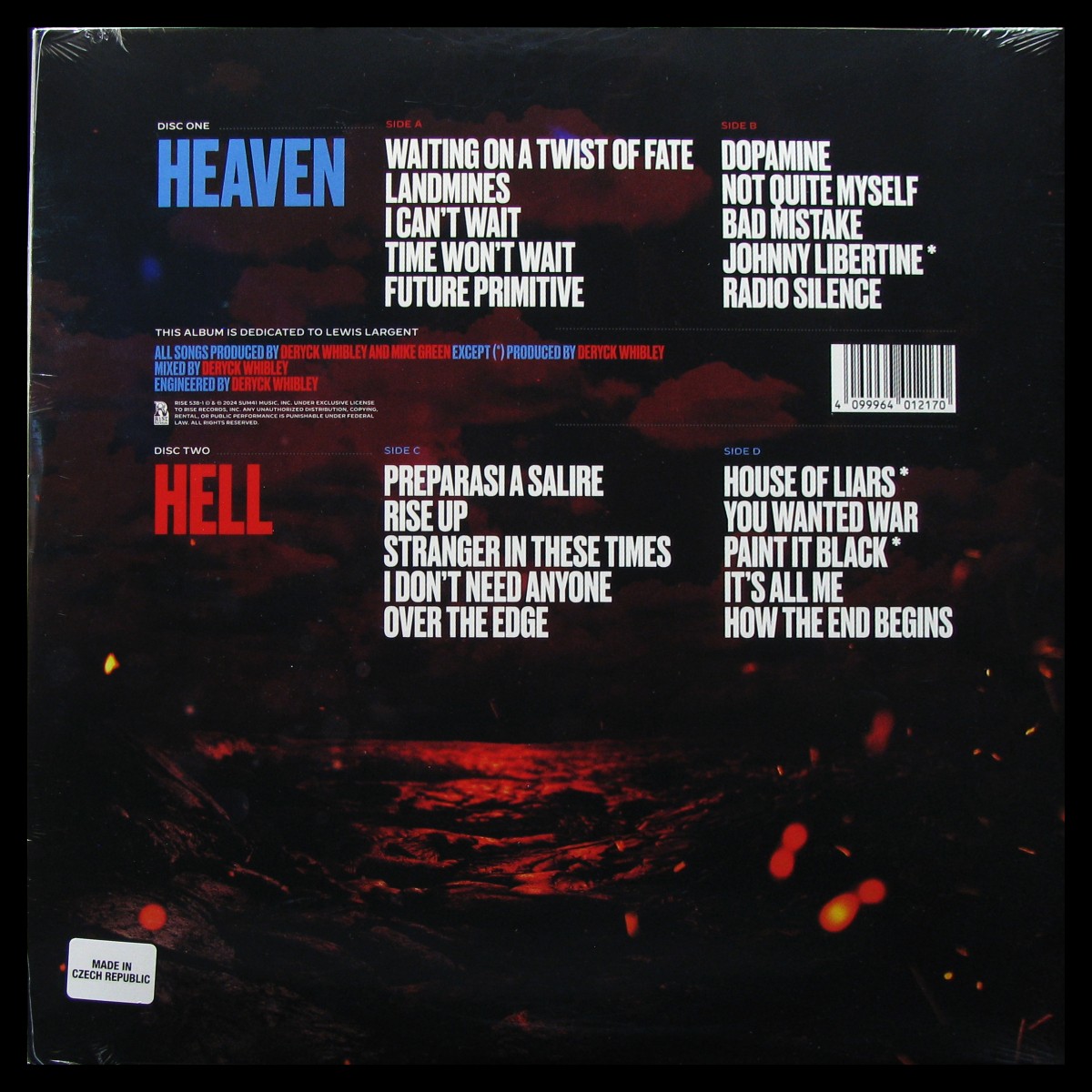 LP Sum 41 — Heaven :x: Hell (2LP) фото 2