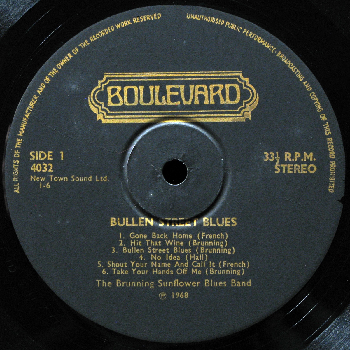 LP Brunning Sunflower Band — Bullen Street Blues фото 3